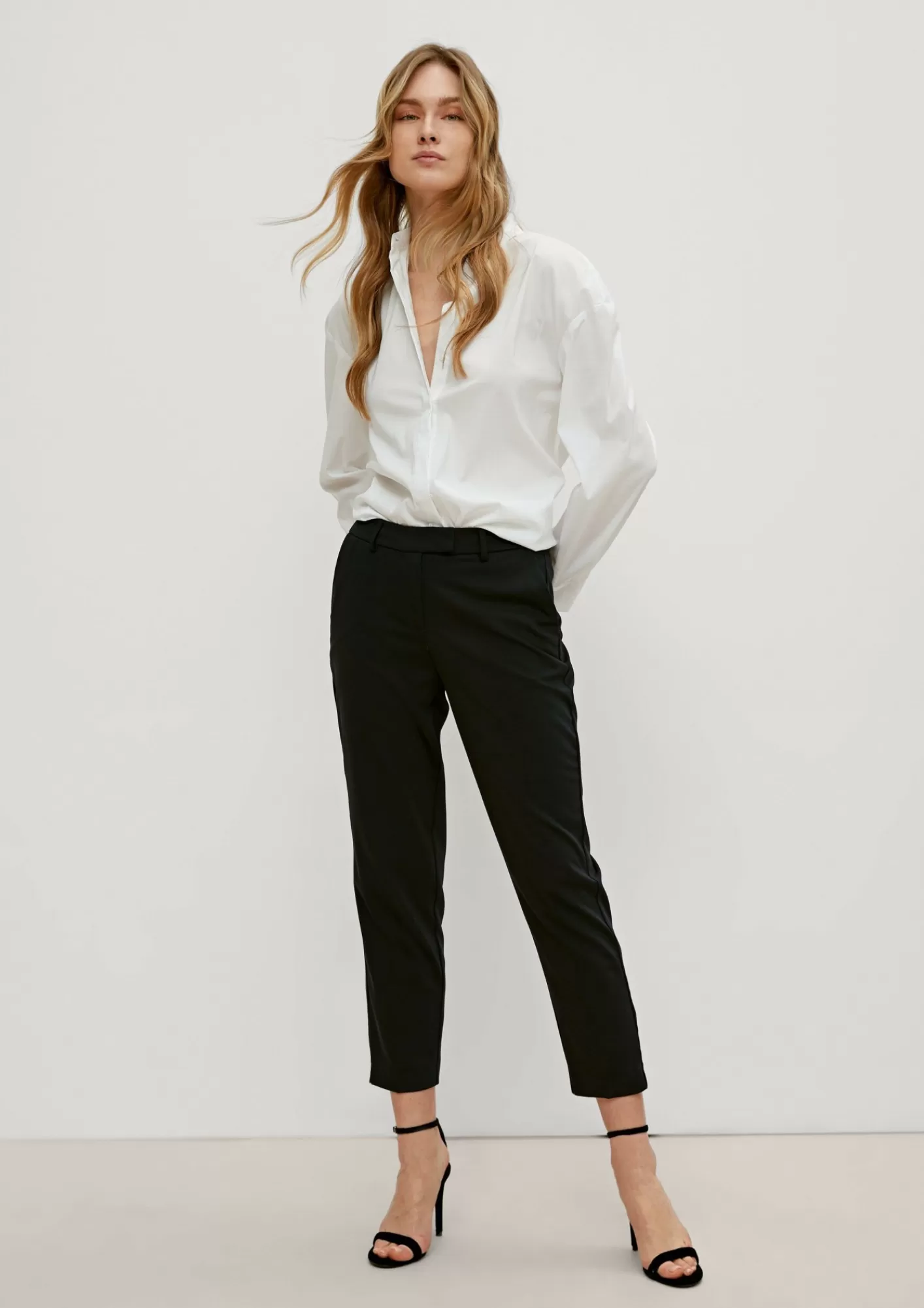 New Comma Slim: Chino Mit Bugelfalten