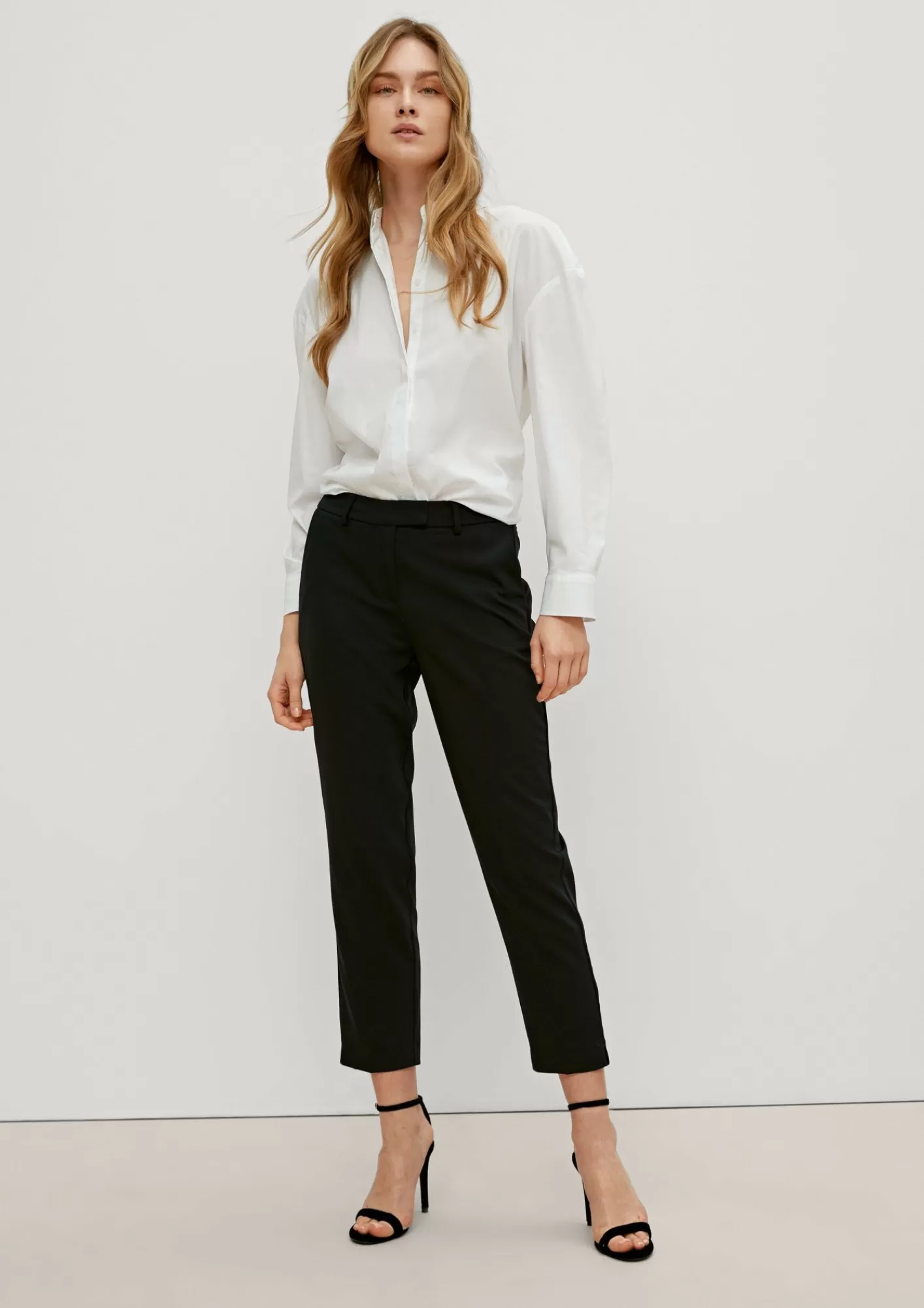 New Comma Slim: Chino Mit Bugelfalten