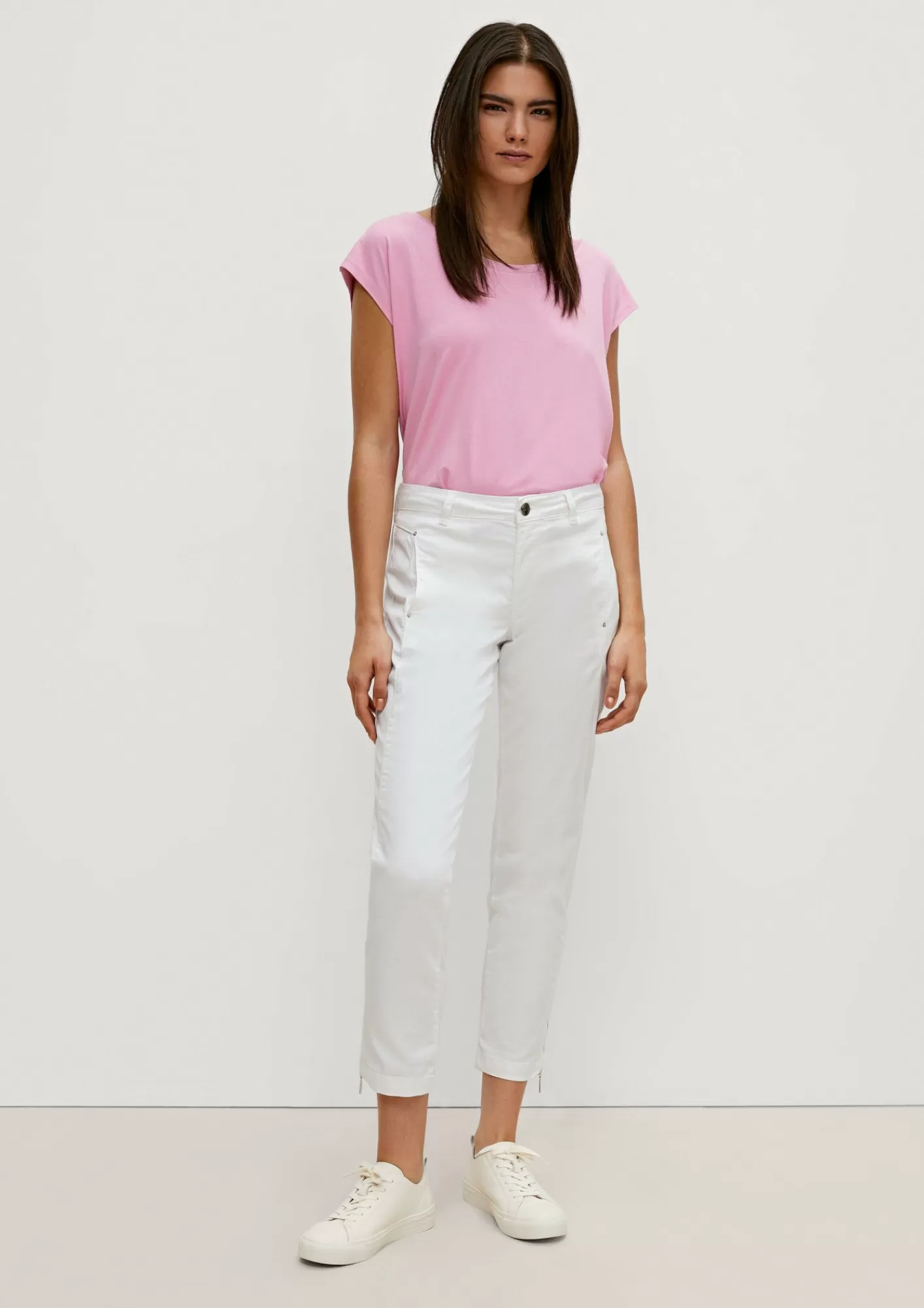 Best Sale Comma Slim: Hose Aus Lyocell-Mix