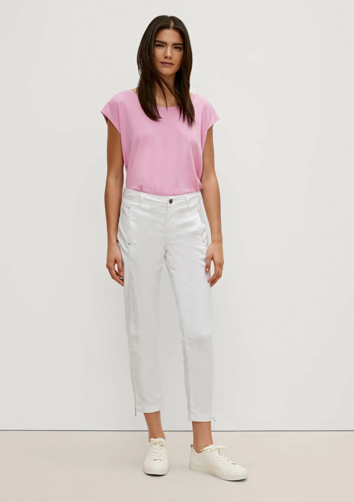 Best Sale Comma Slim: Hose Aus Lyocell-Mix