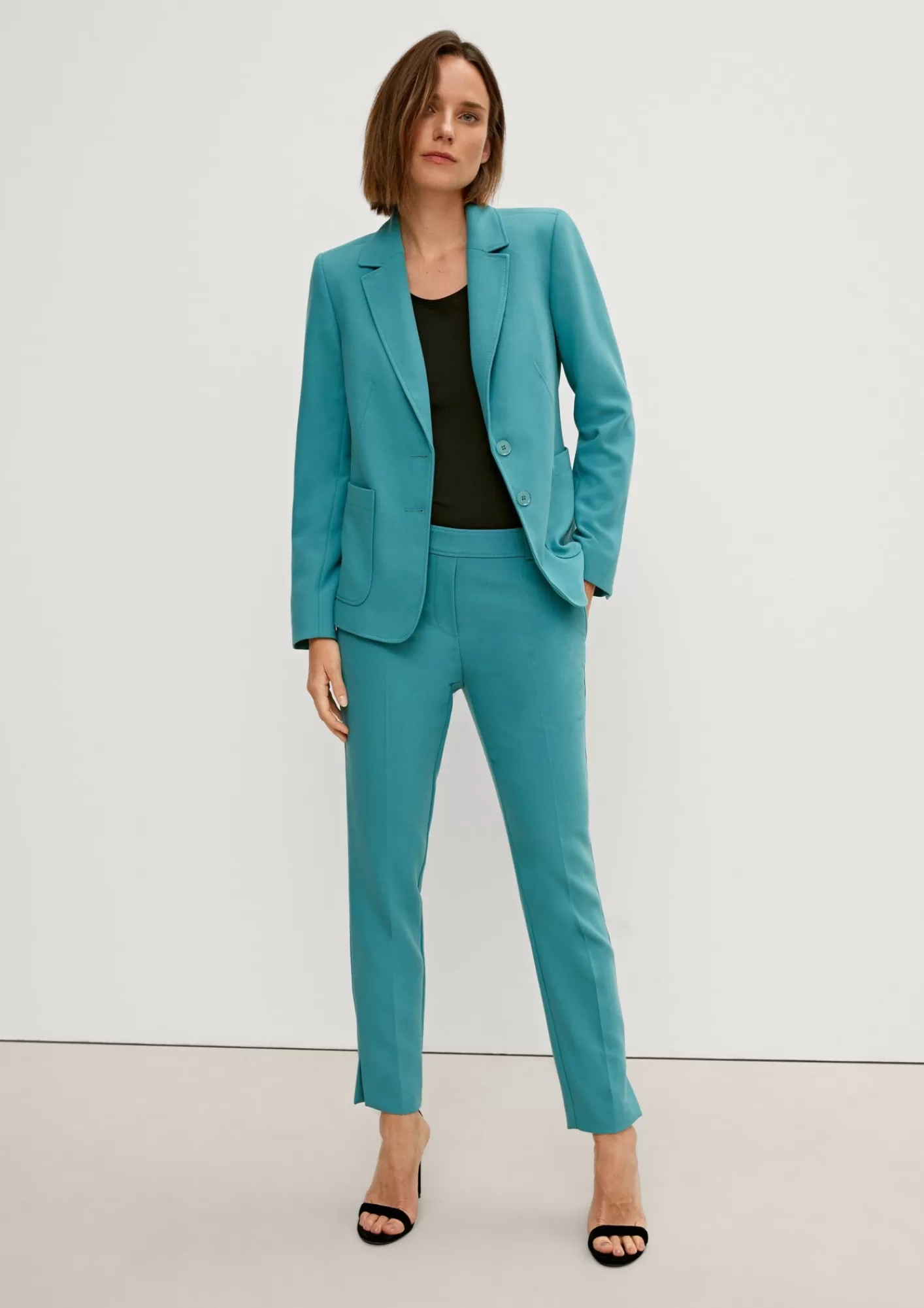 Online Comma Slim: Hose Aus Viskosemix
