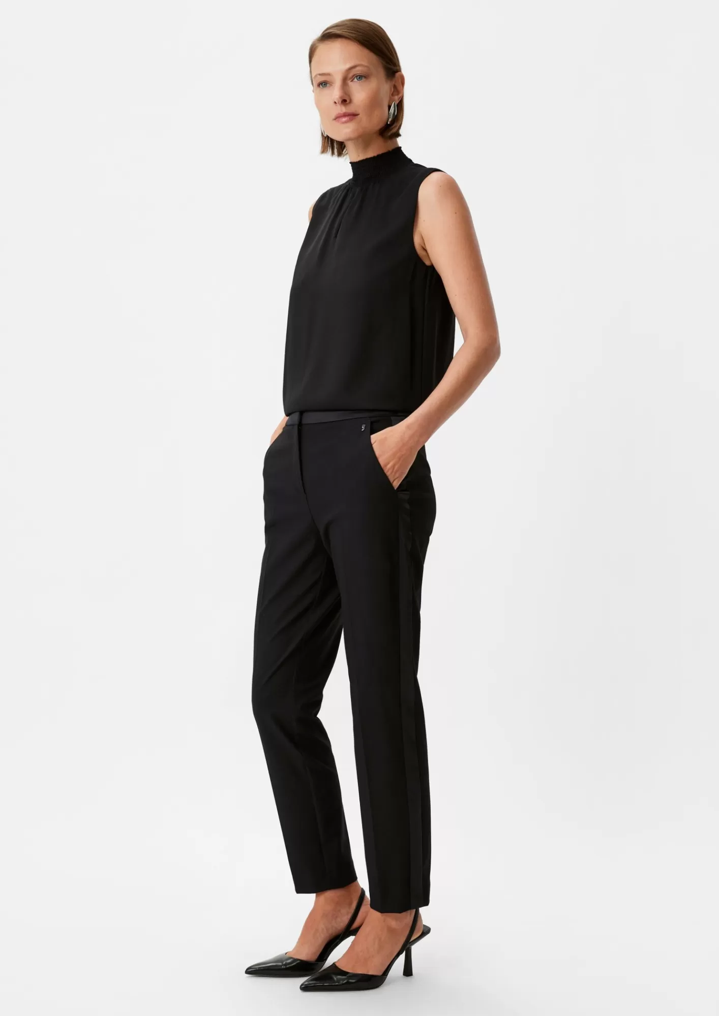 New Comma Slim: Hose Im Fabricmix