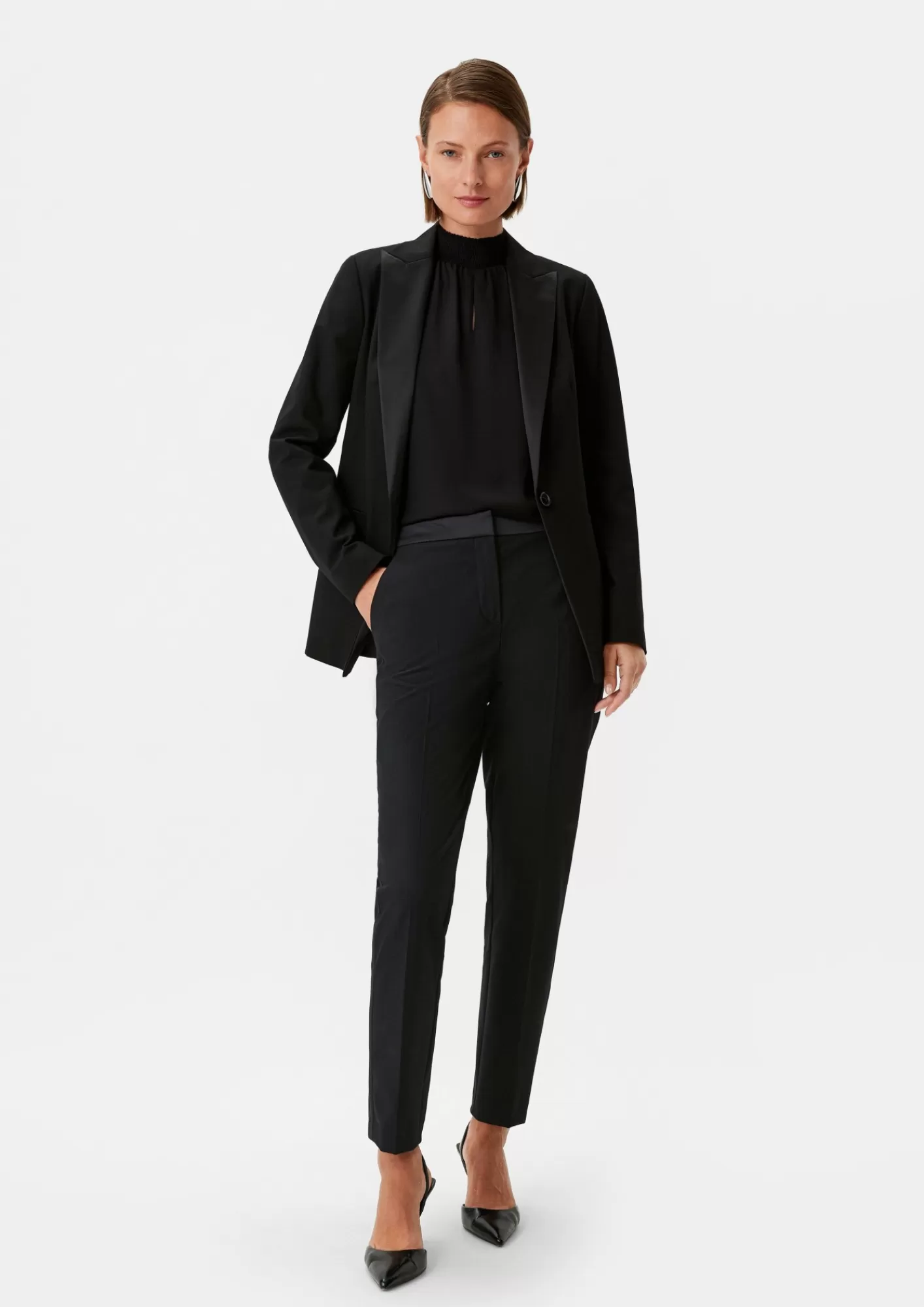 New Comma Slim: Hose Im Fabricmix
