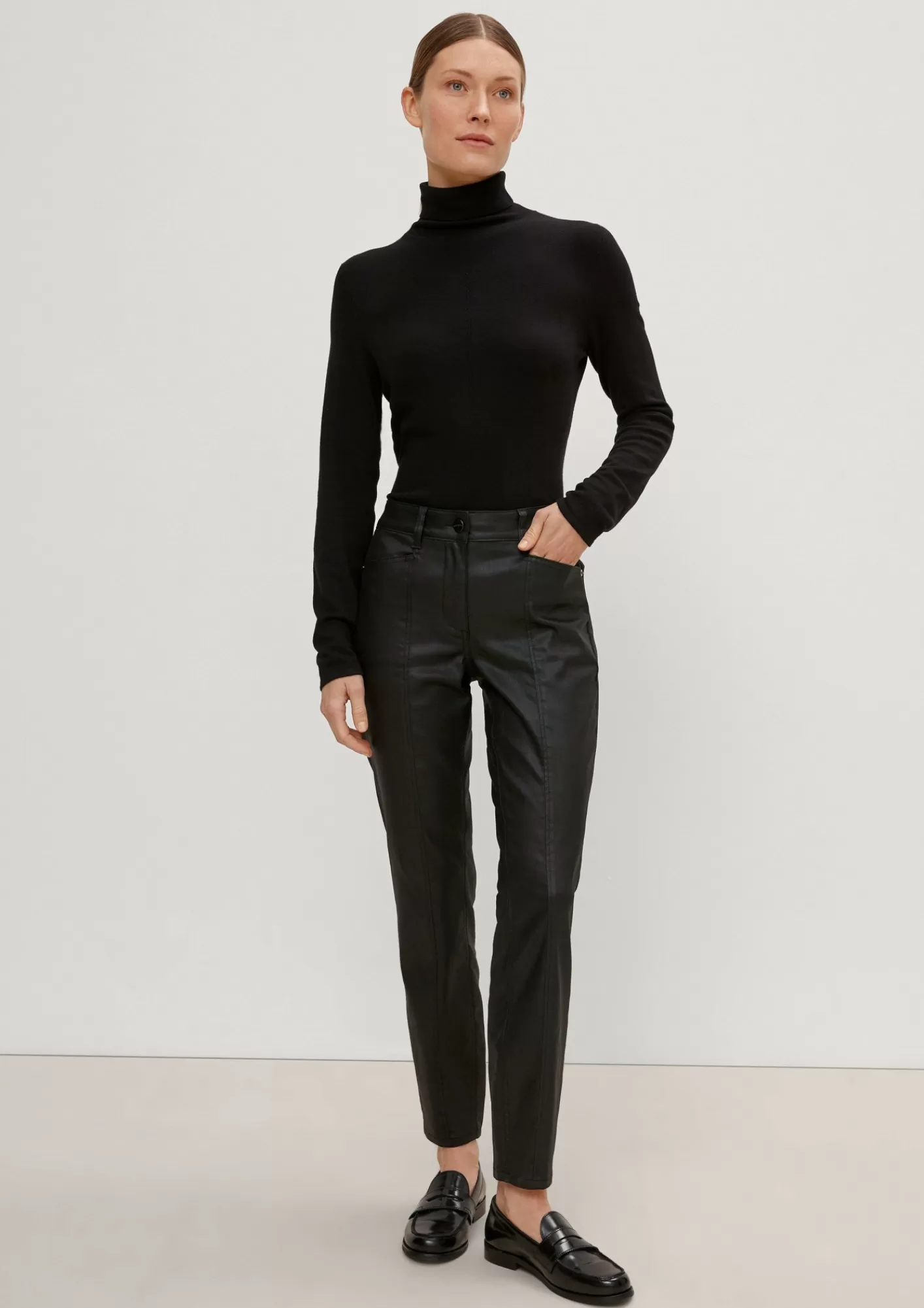 Outlet Comma Slim: Hose Mit Beschichtung