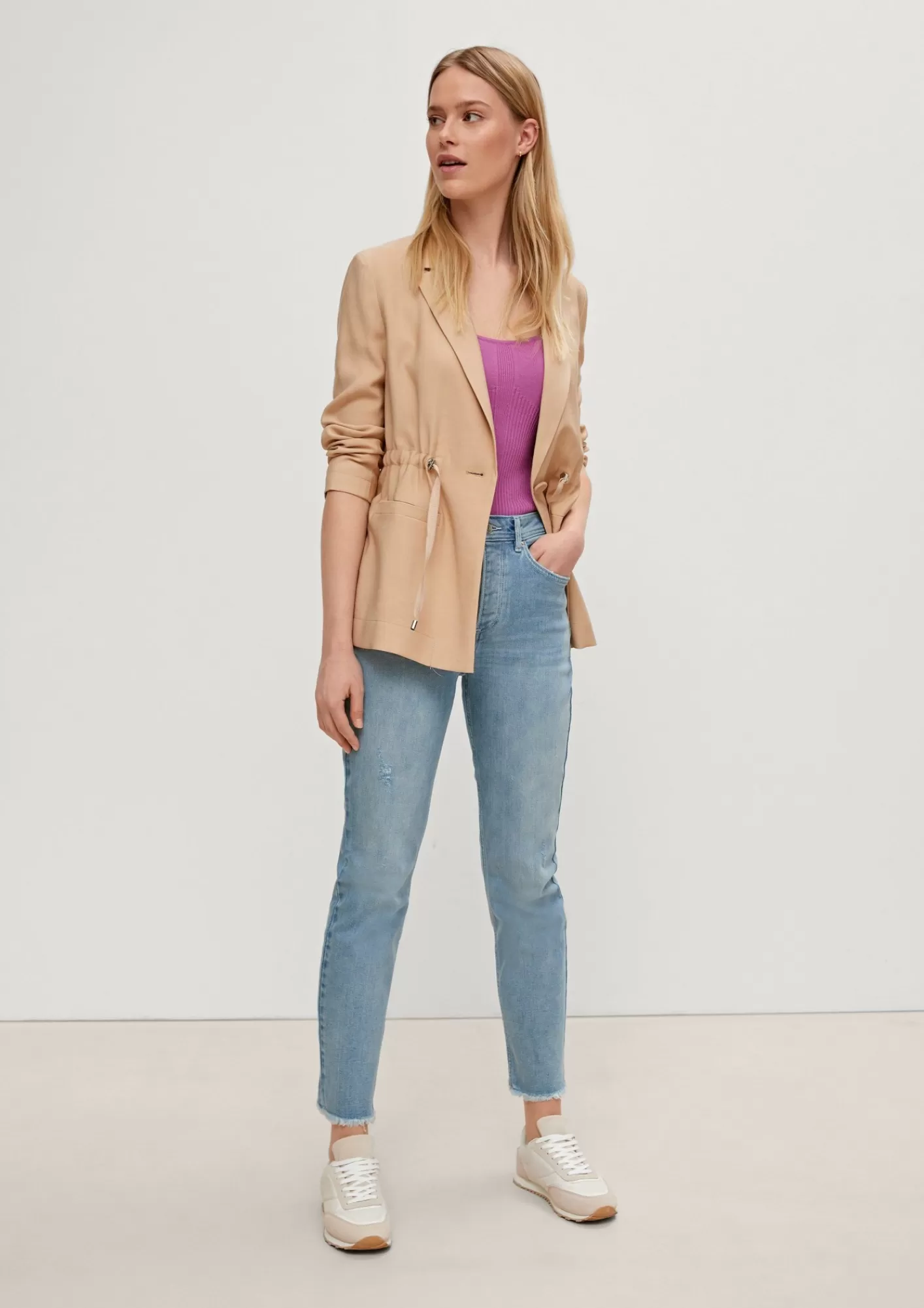 Cheap Comma Slim: Jeans Im Used-Look