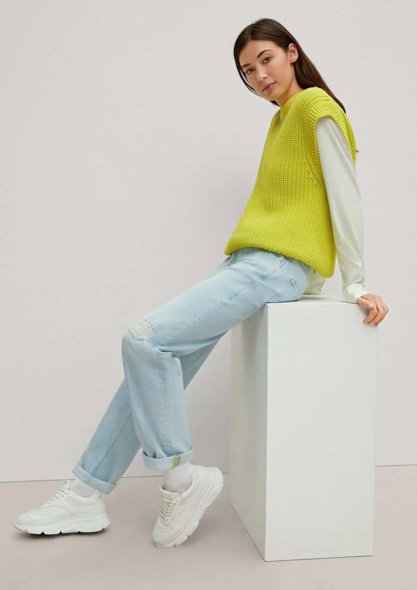 Outlet Comma Slim: Jeans Mit Destroyes