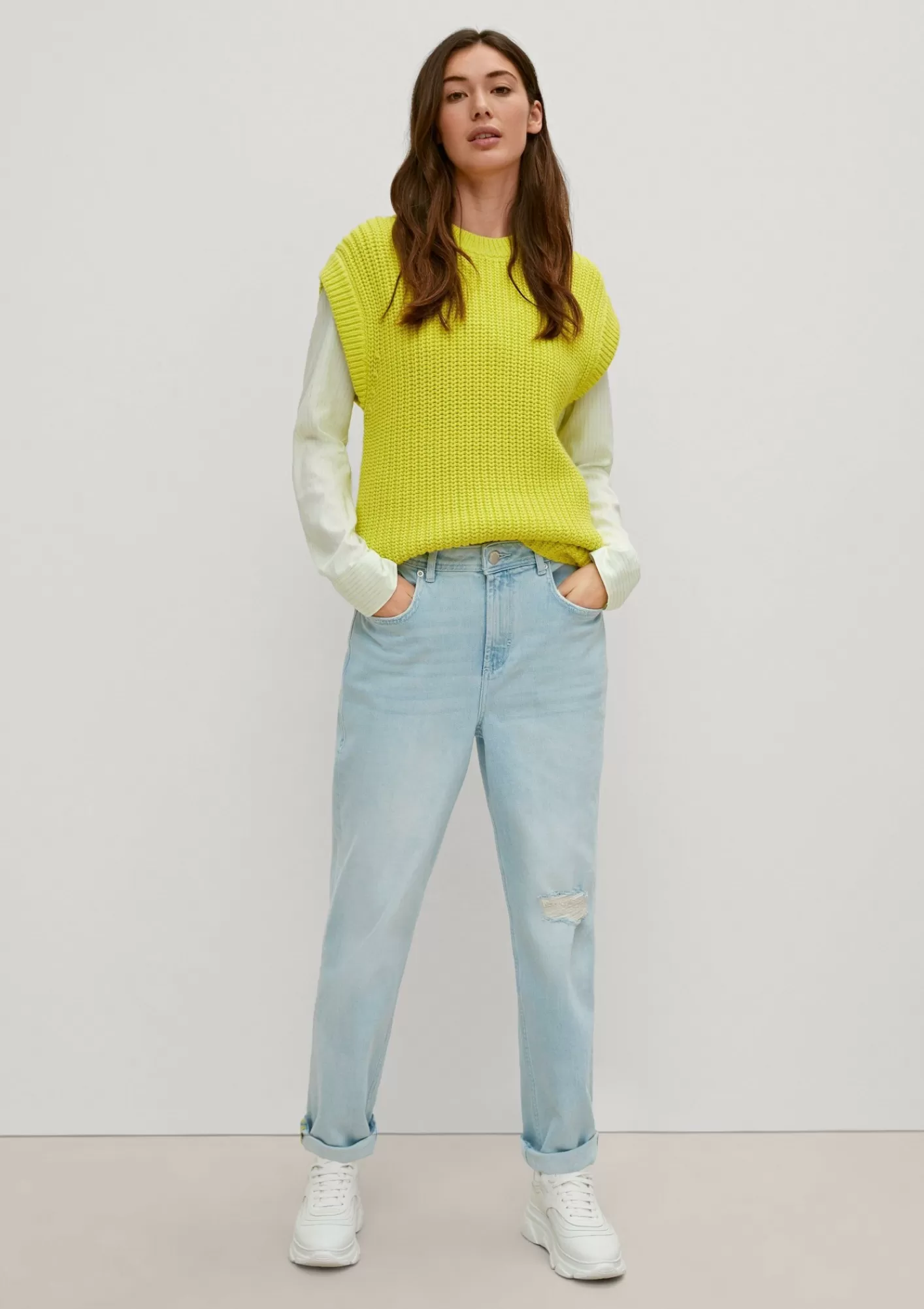 Outlet Comma Slim: Jeans Mit Destroyes