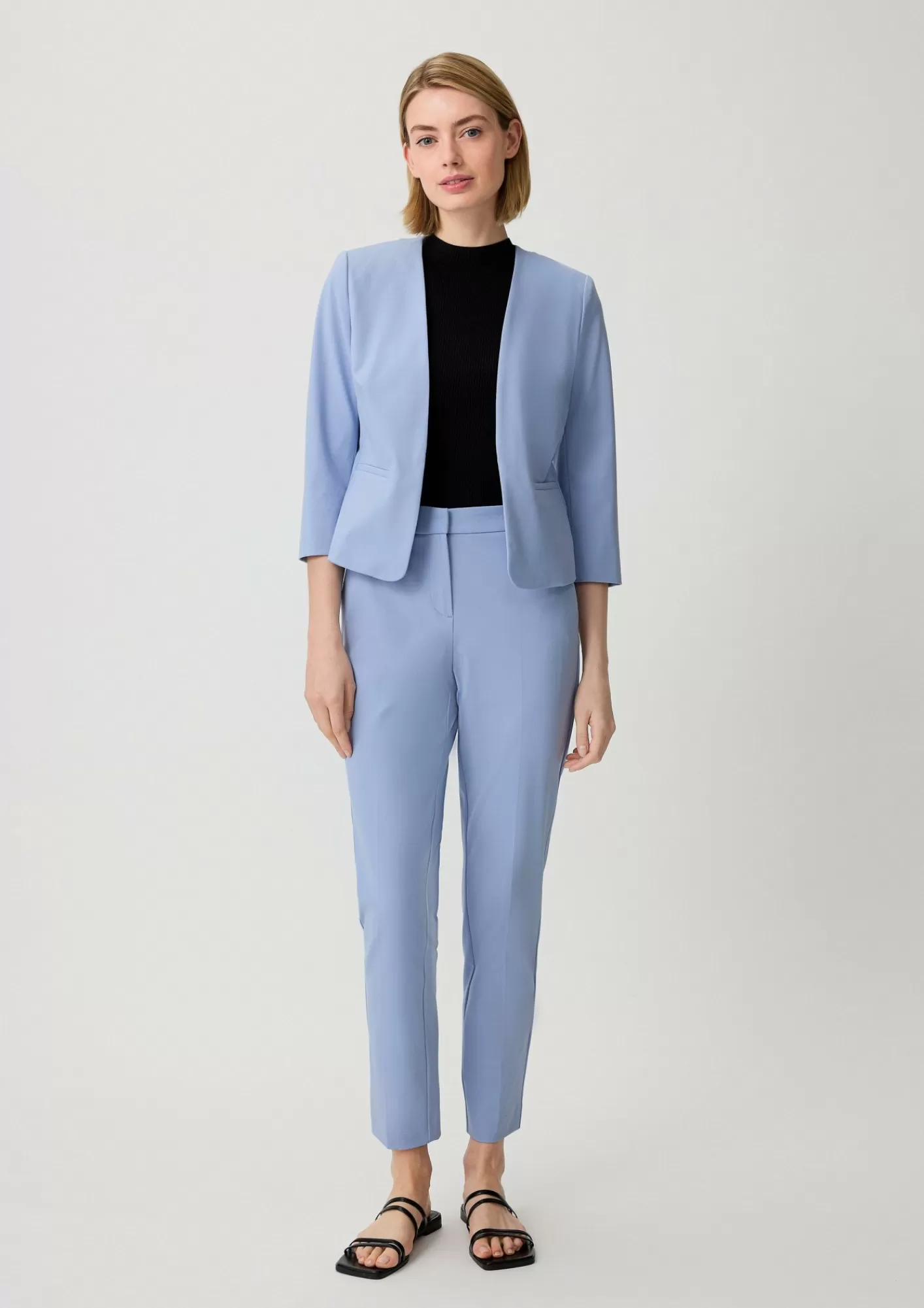 Fashion Comma Slim: Stoffhose Mit Bugelfalte