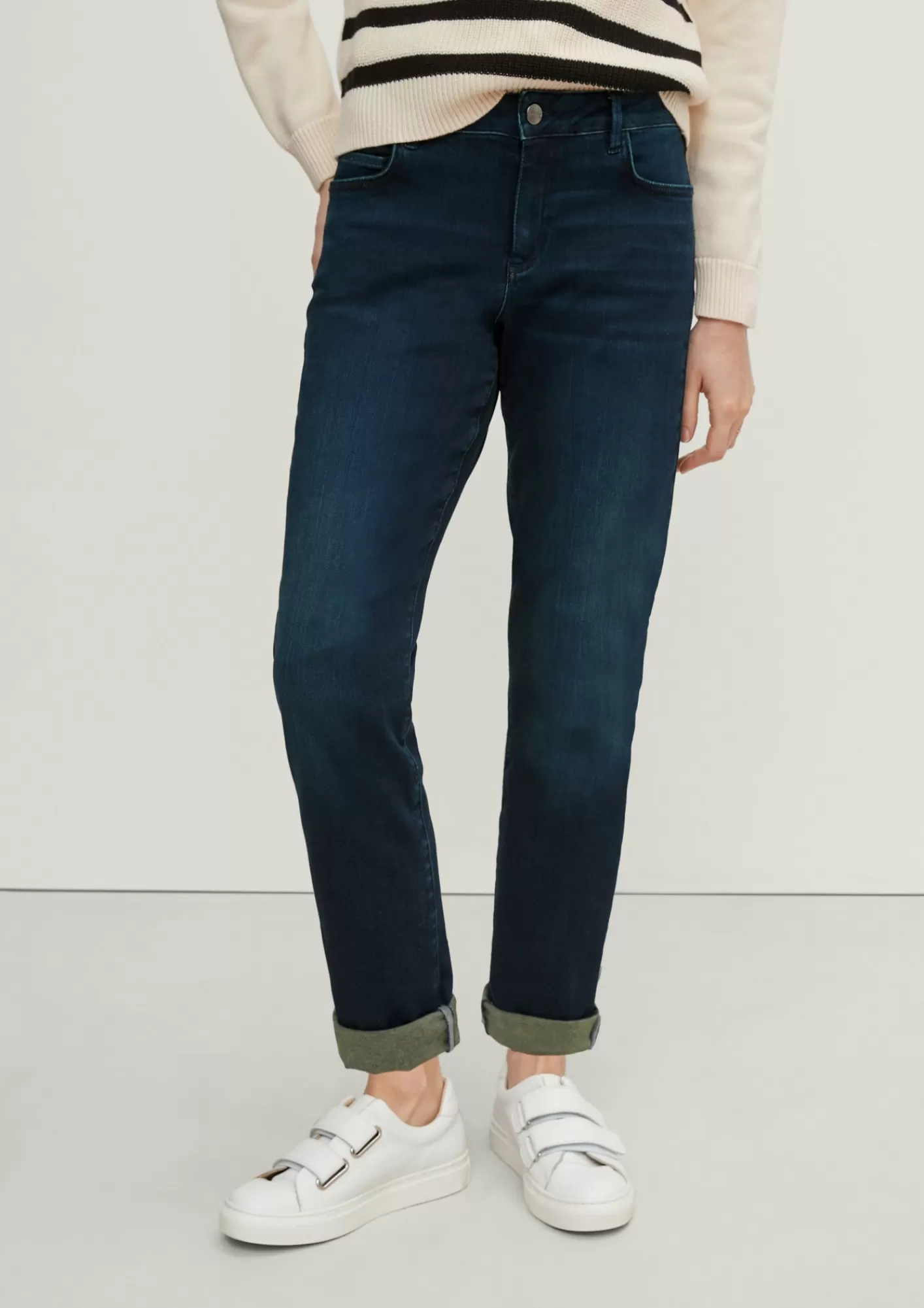 Shop Comma Slim: Straight Ankle Leg-Jeans