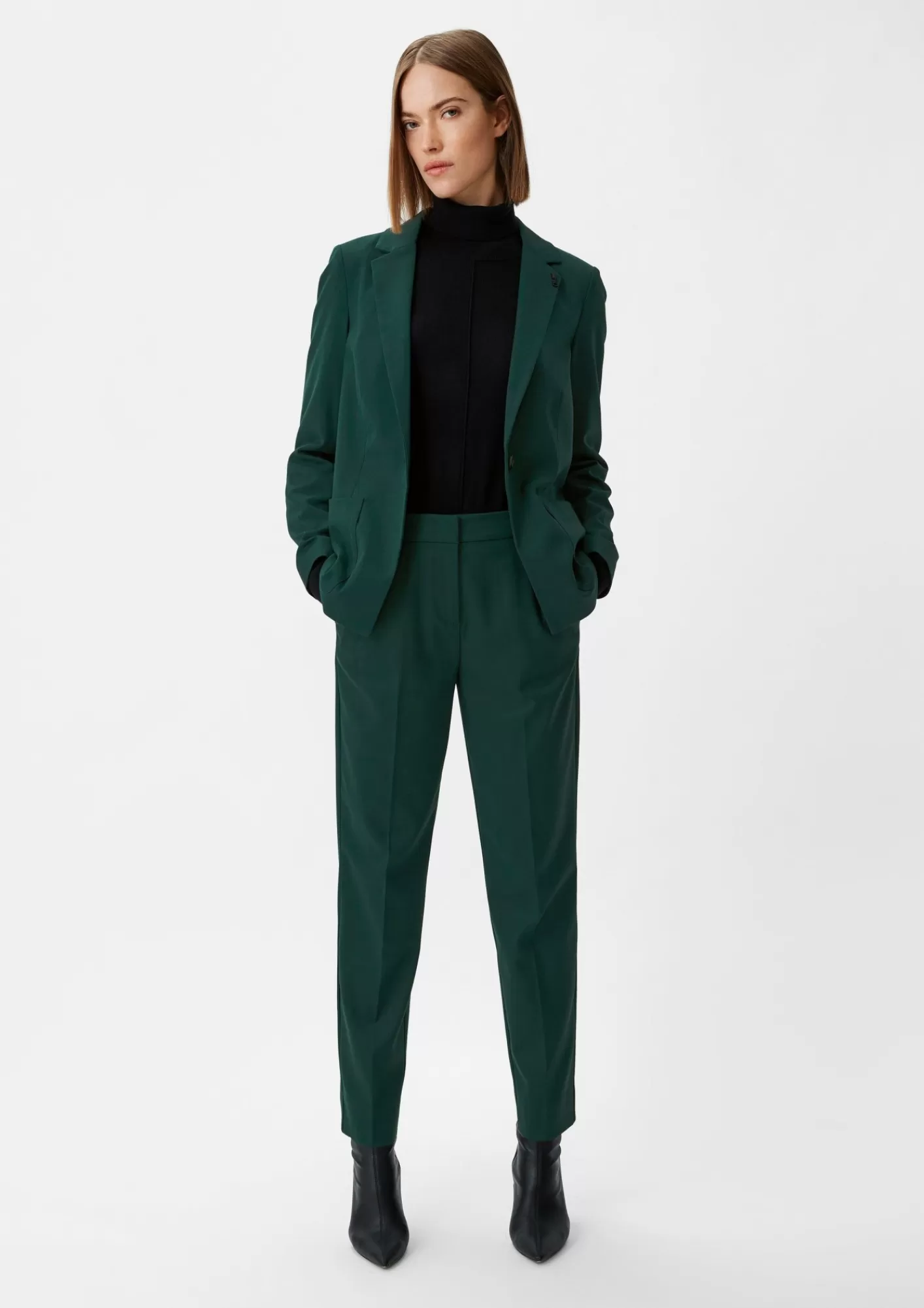 Flash Sale Comma Slim: Twillhose Mit Bugelfalten
