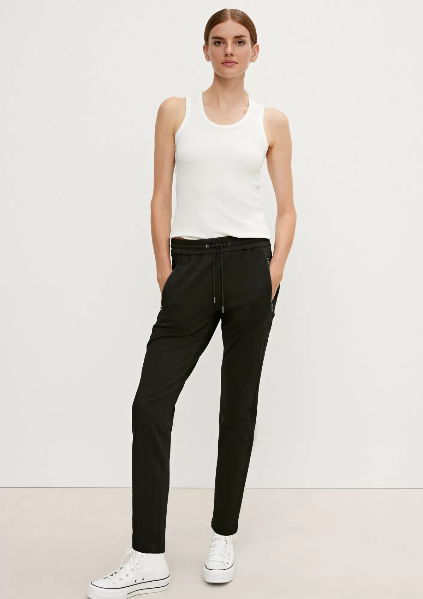 Best Sale Comma Slim: Twillhose Mit Elastikbund