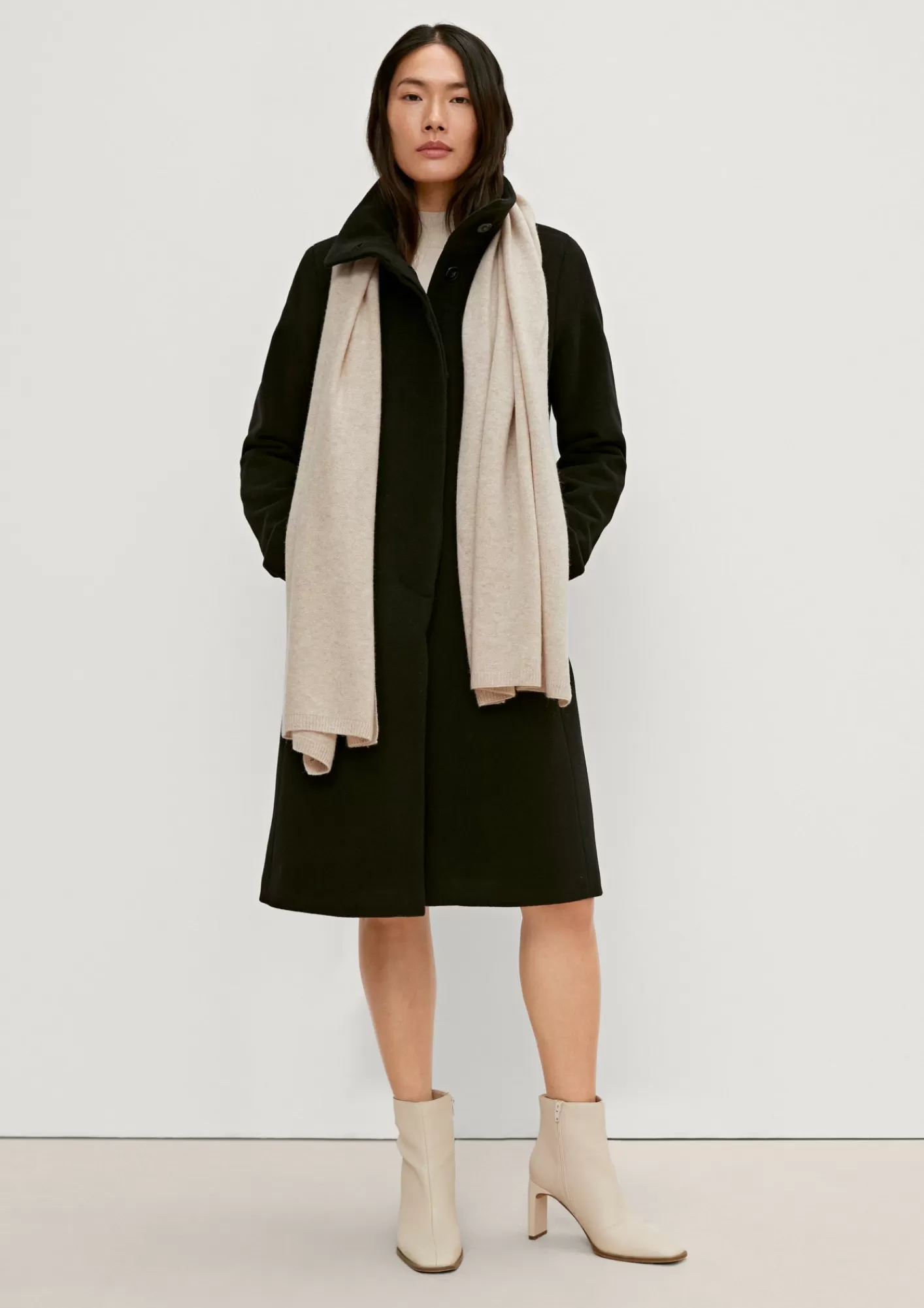 Discount Comma Softer Strickschal Mit Kaschmir
