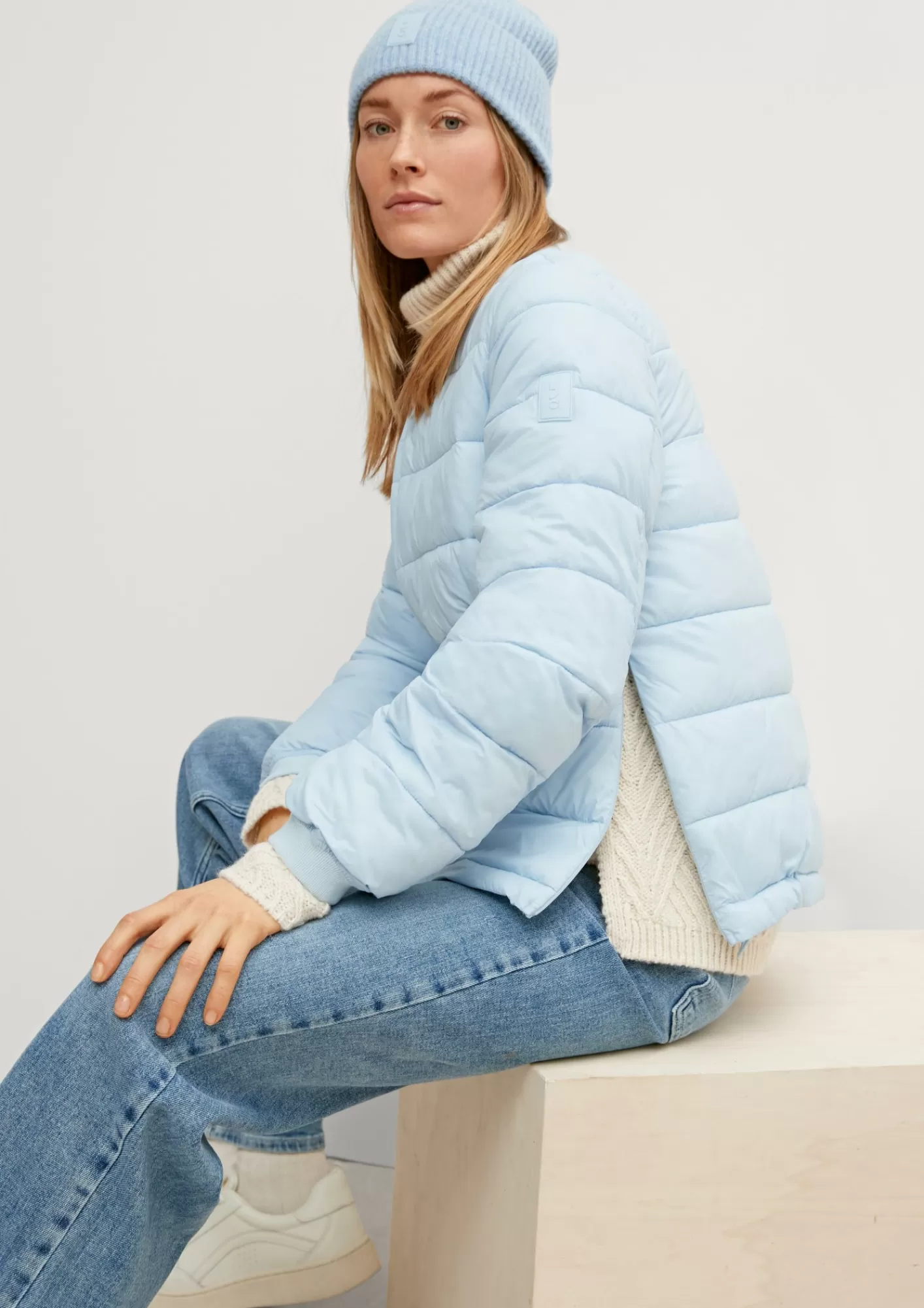Hot Comma Steppjacke Im Boxy-Schnitt