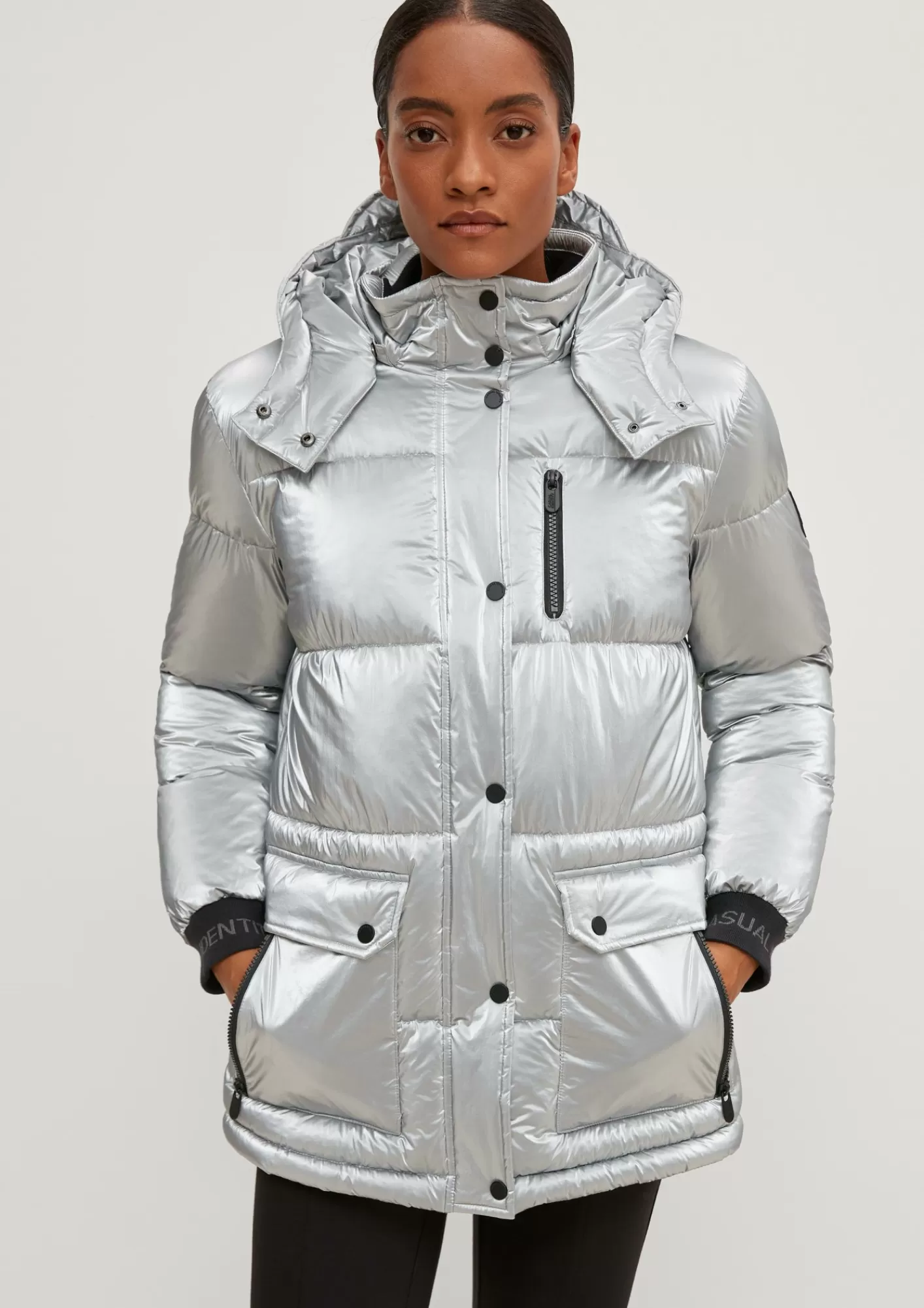Shop Comma Steppjacke Im Metallic-Look