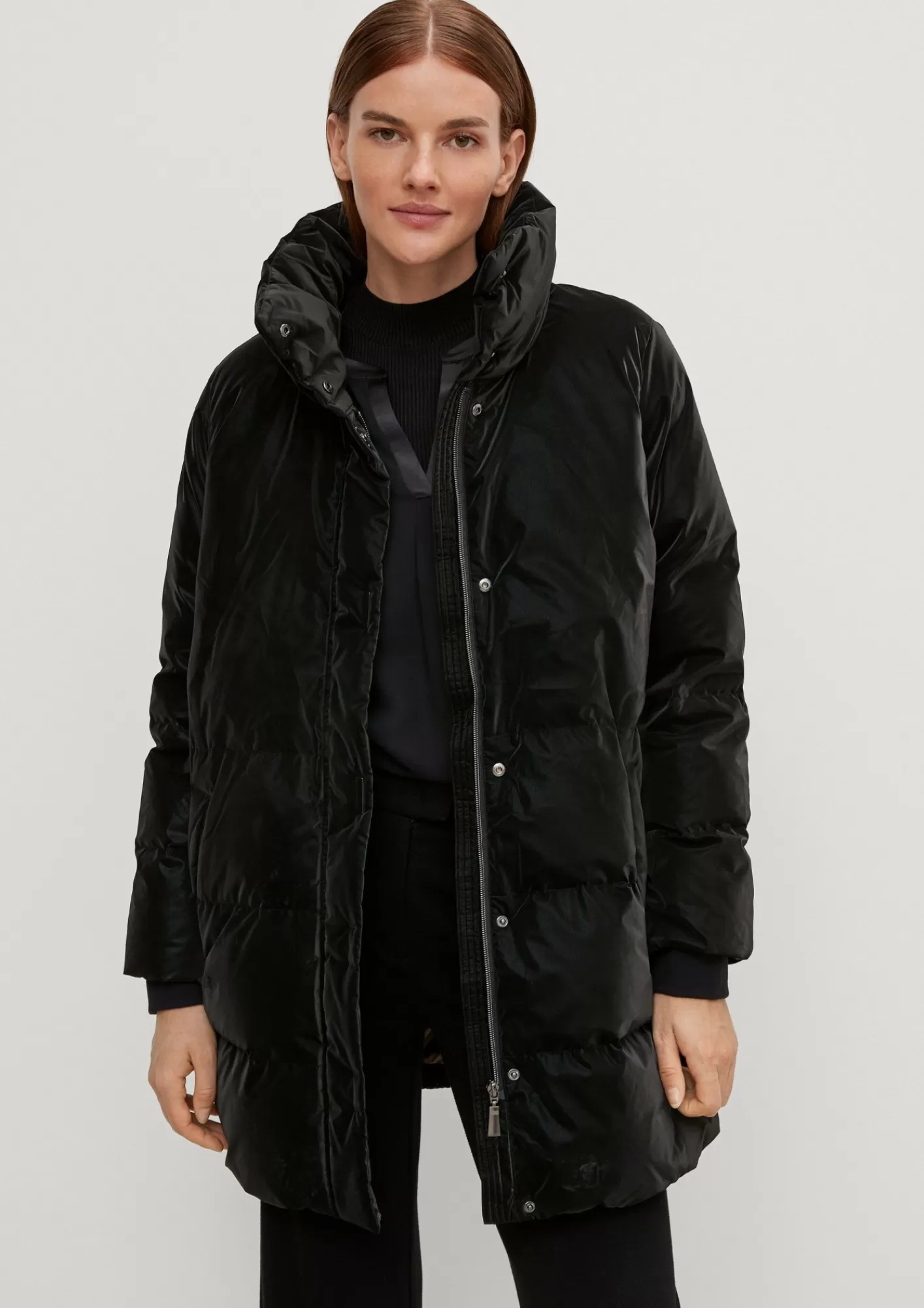 Hot Comma Steppjacke In Matter Optik