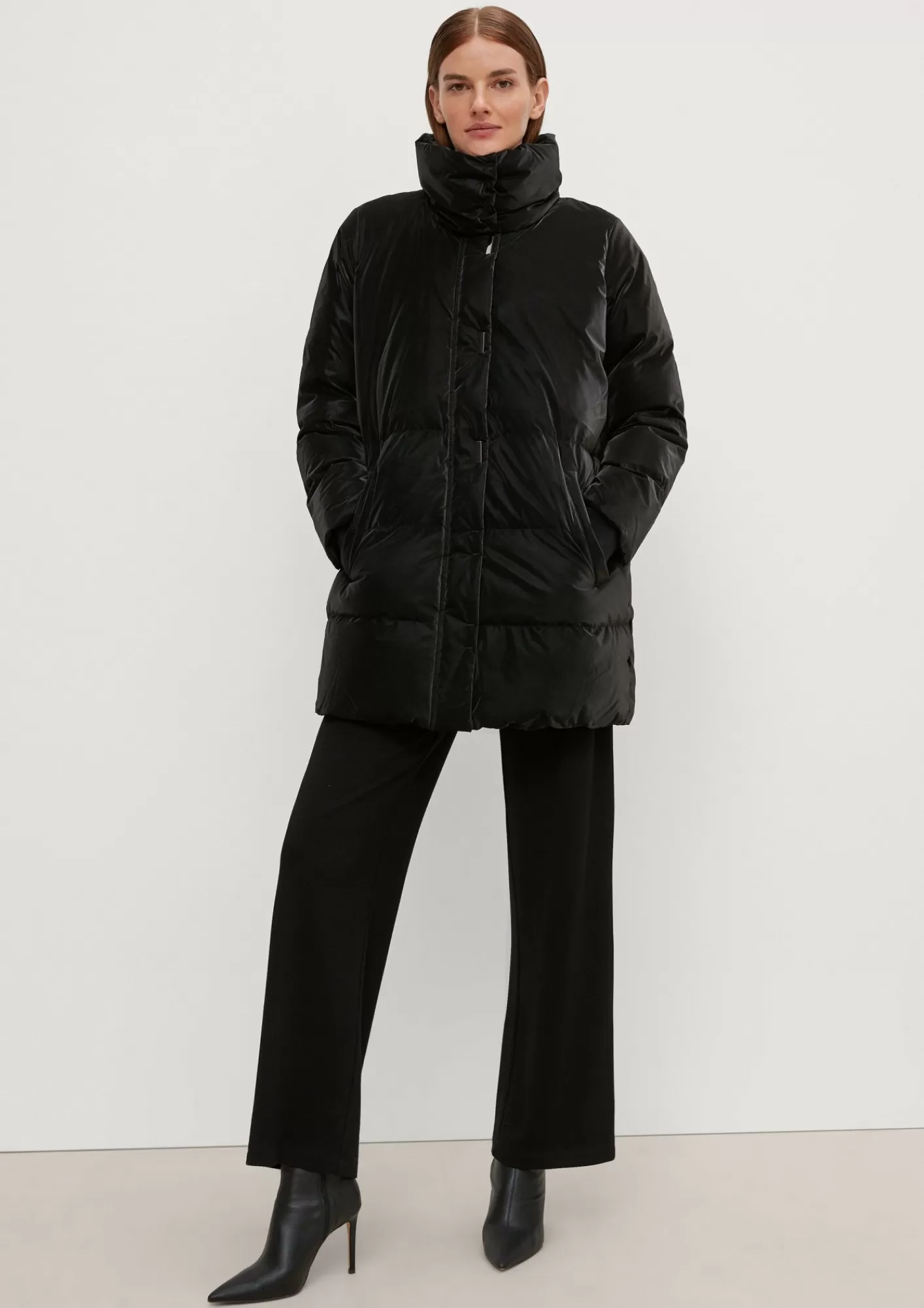 Hot Comma Steppjacke In Matter Optik