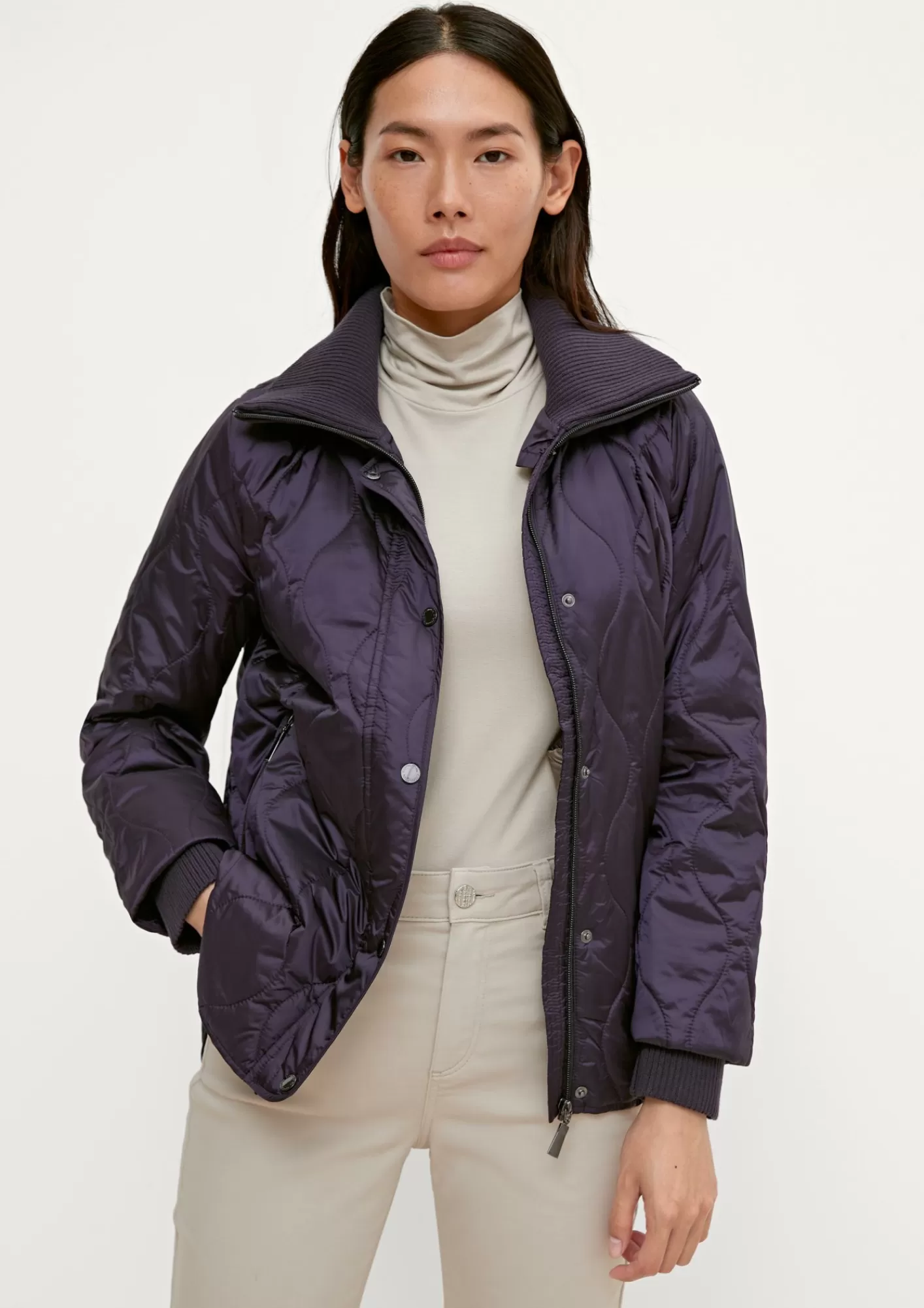 Flash Sale Comma Steppjacke Mit Hohem Stehkragen