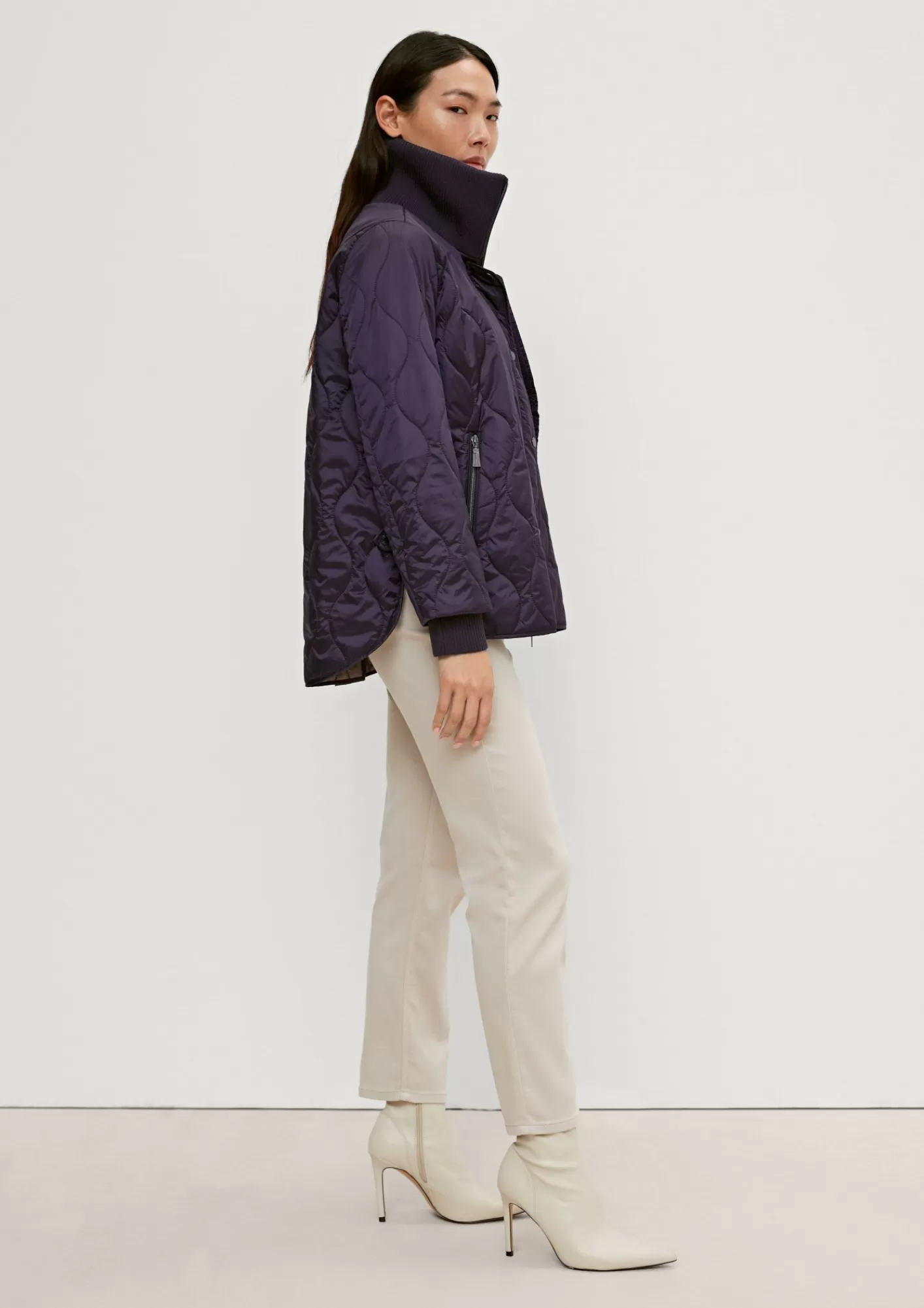 Flash Sale Comma Steppjacke Mit Hohem Stehkragen