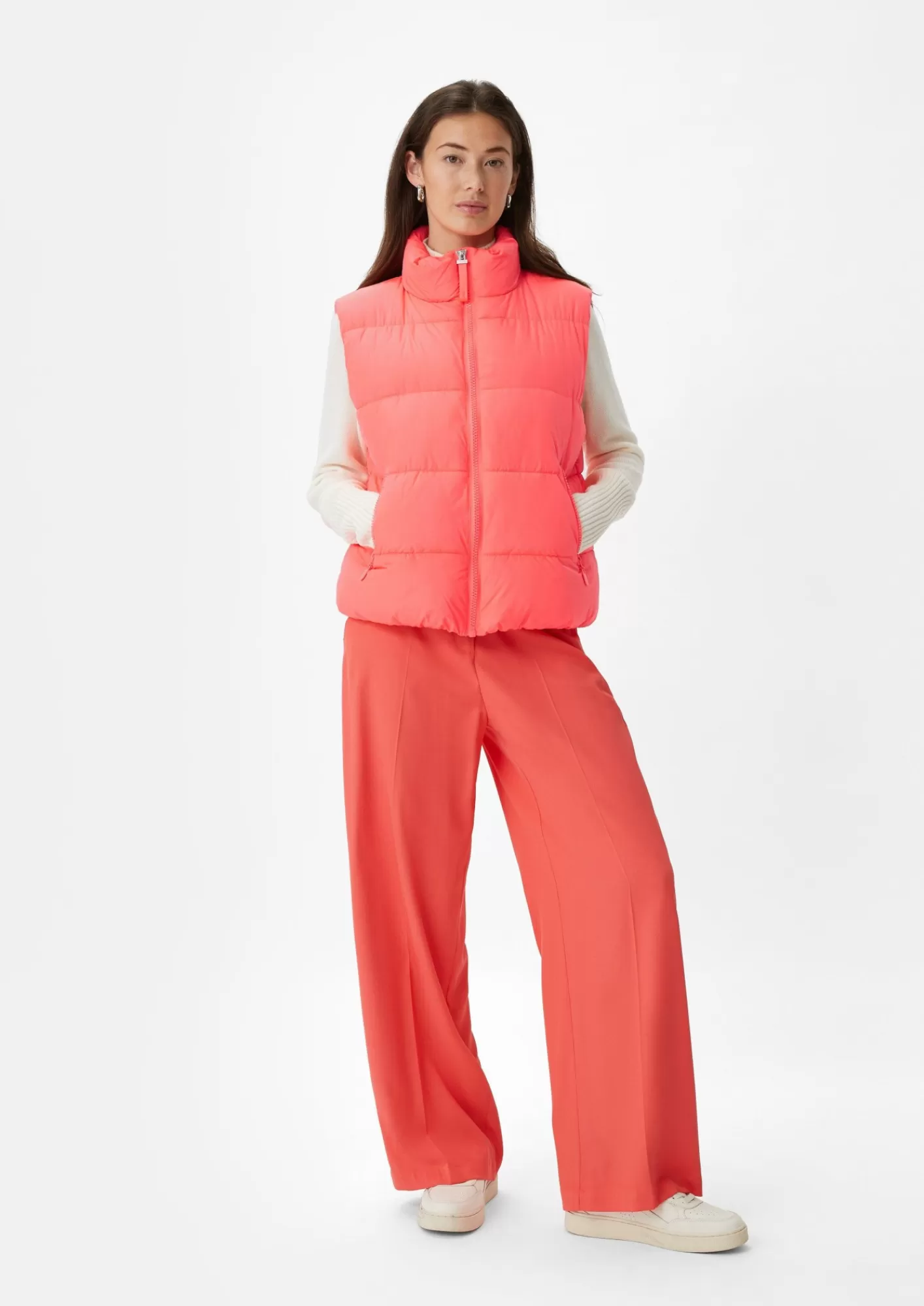 Fashion Comma Steppweste Aus Mikrofaser