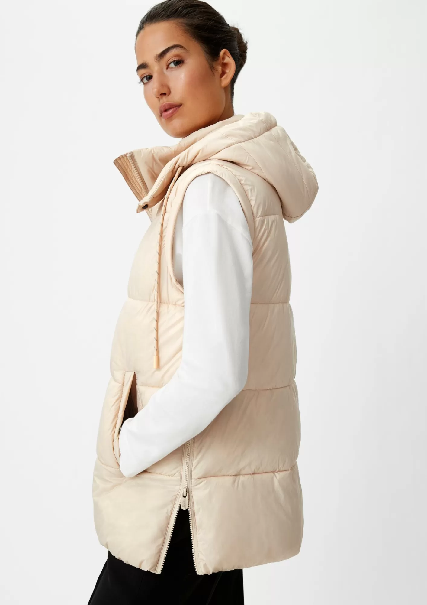 Shop Comma Steppweste Mit Abnehmbarer Kapuze