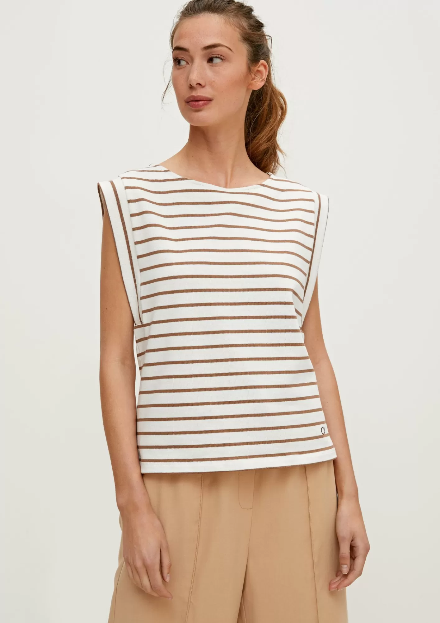 Shop Comma Streifenshirt Aus Jersey