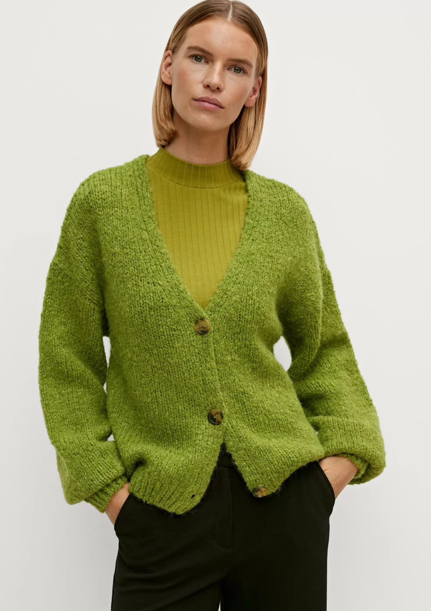 Store Comma Strickjacke Aus Alpakamix