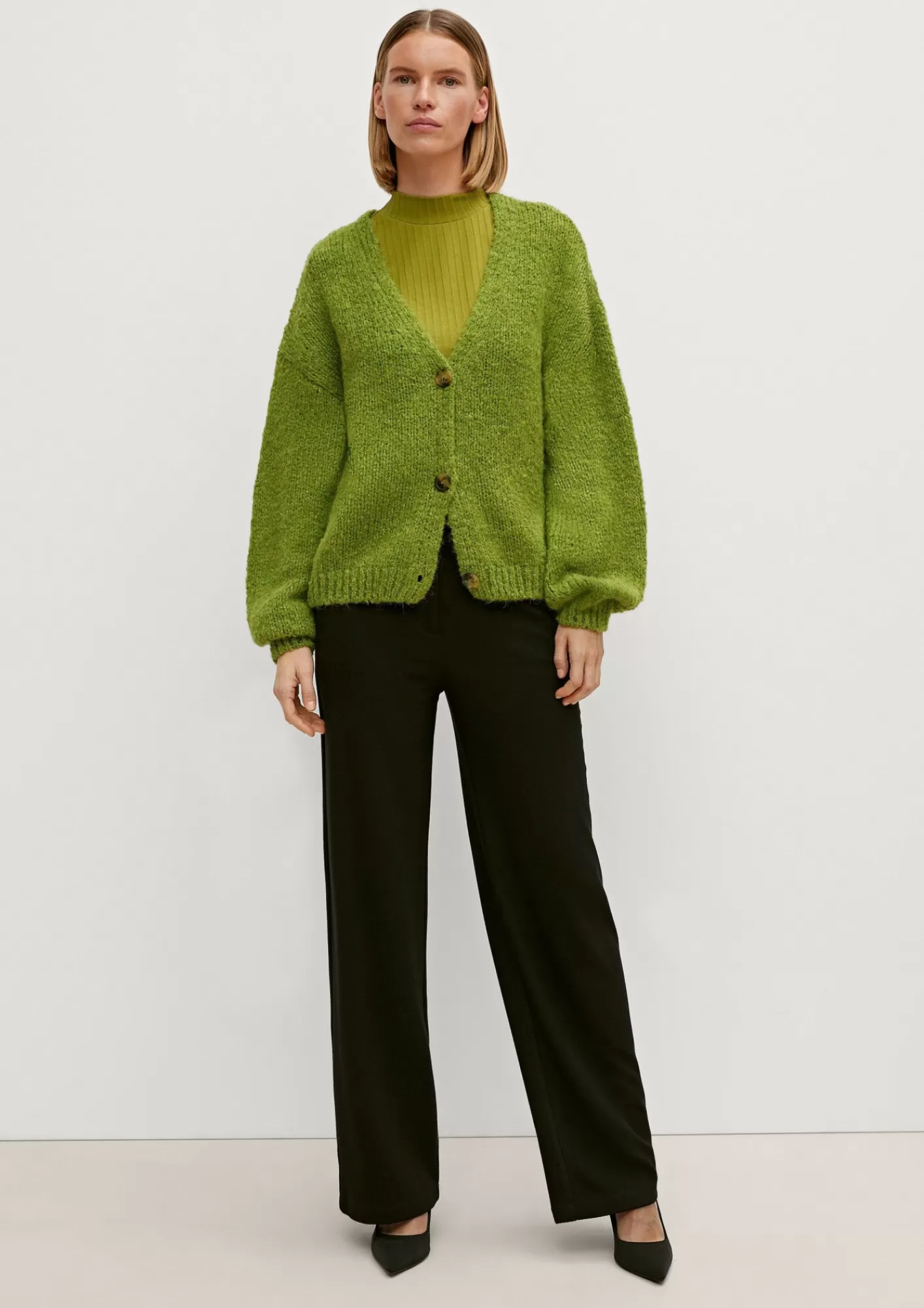Store Comma Strickjacke Aus Alpakamix
