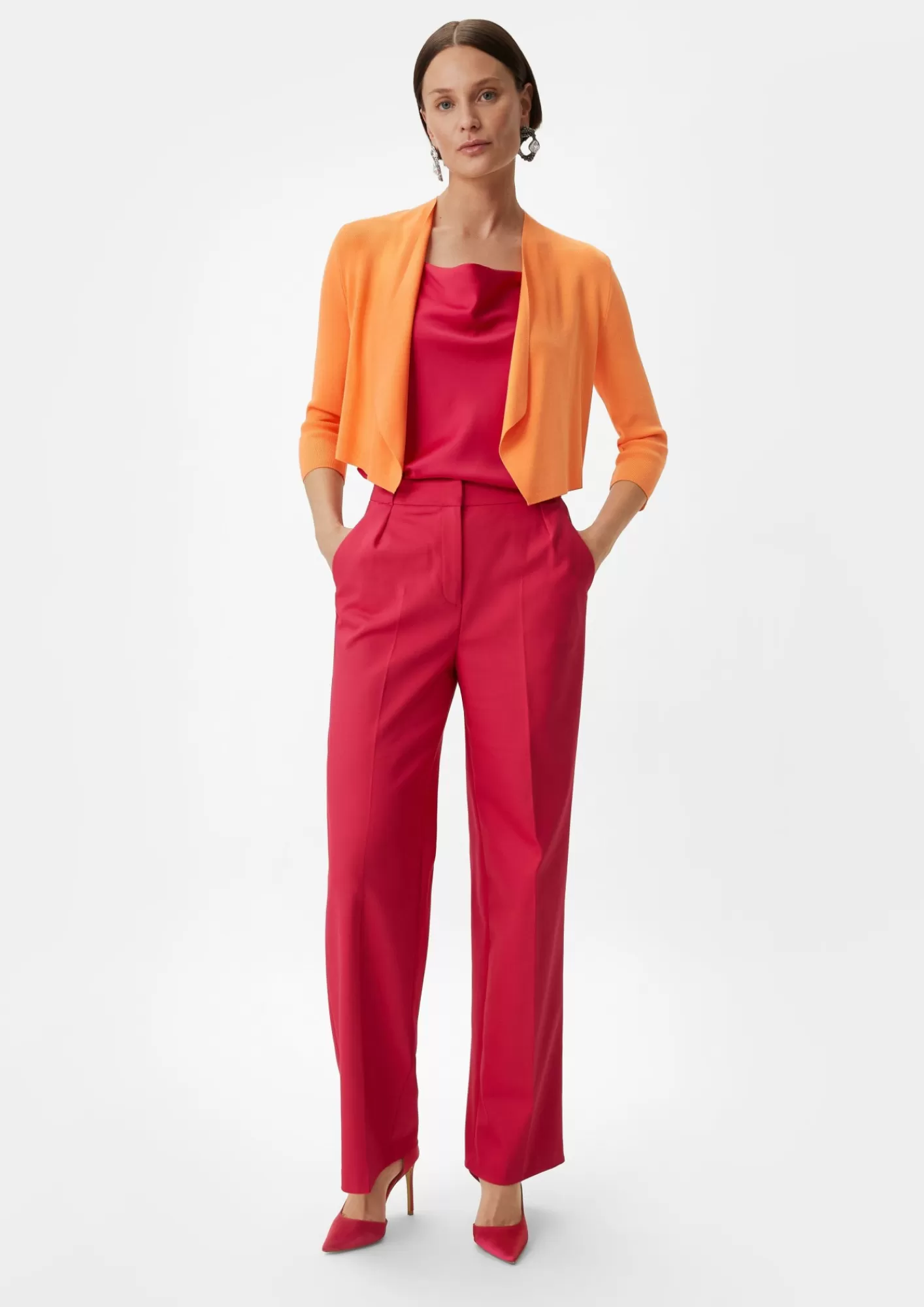 Best Comma Strickjacke Aus Viskosemix