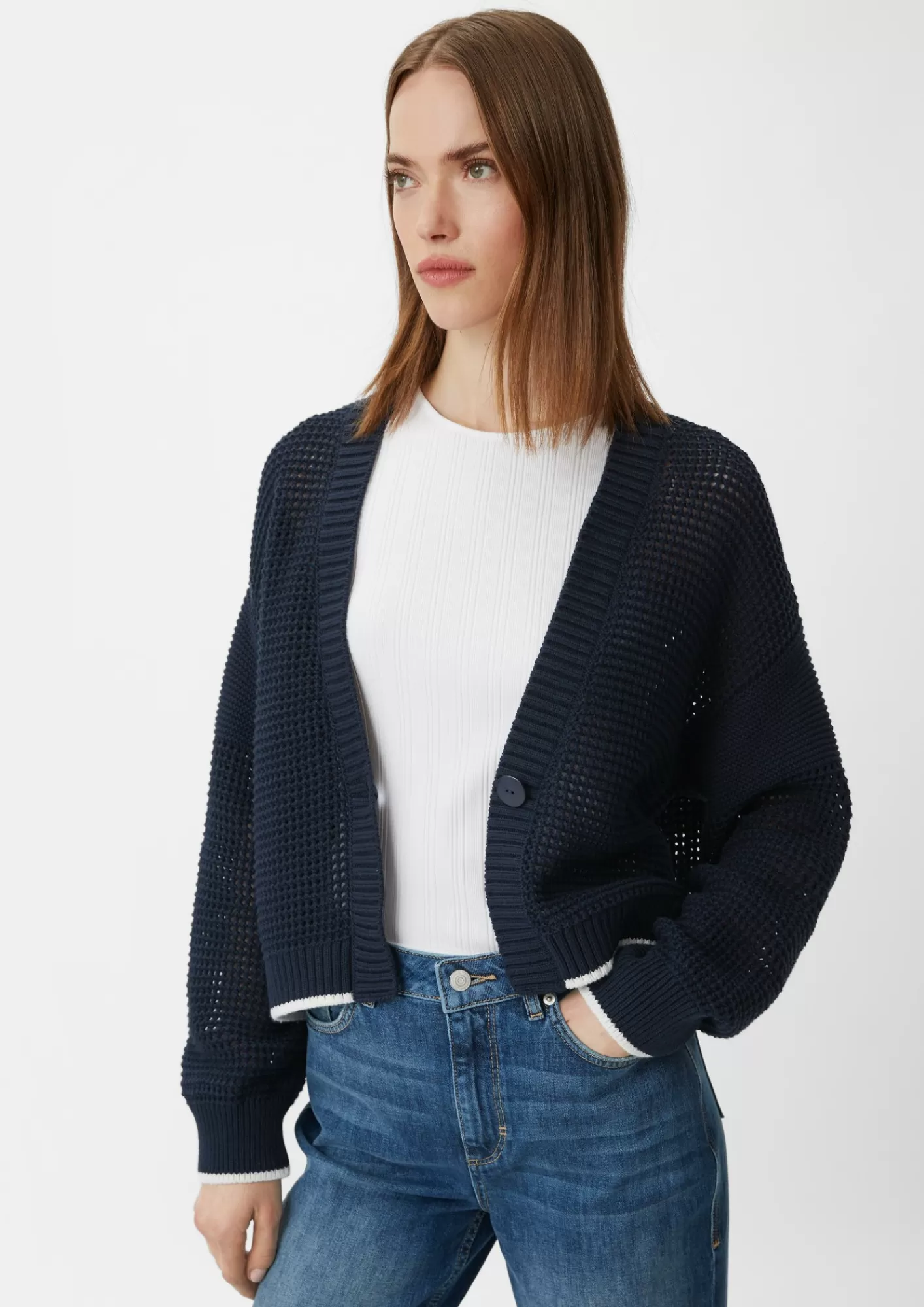 Store Comma Strickjacke Mit Lochmuster