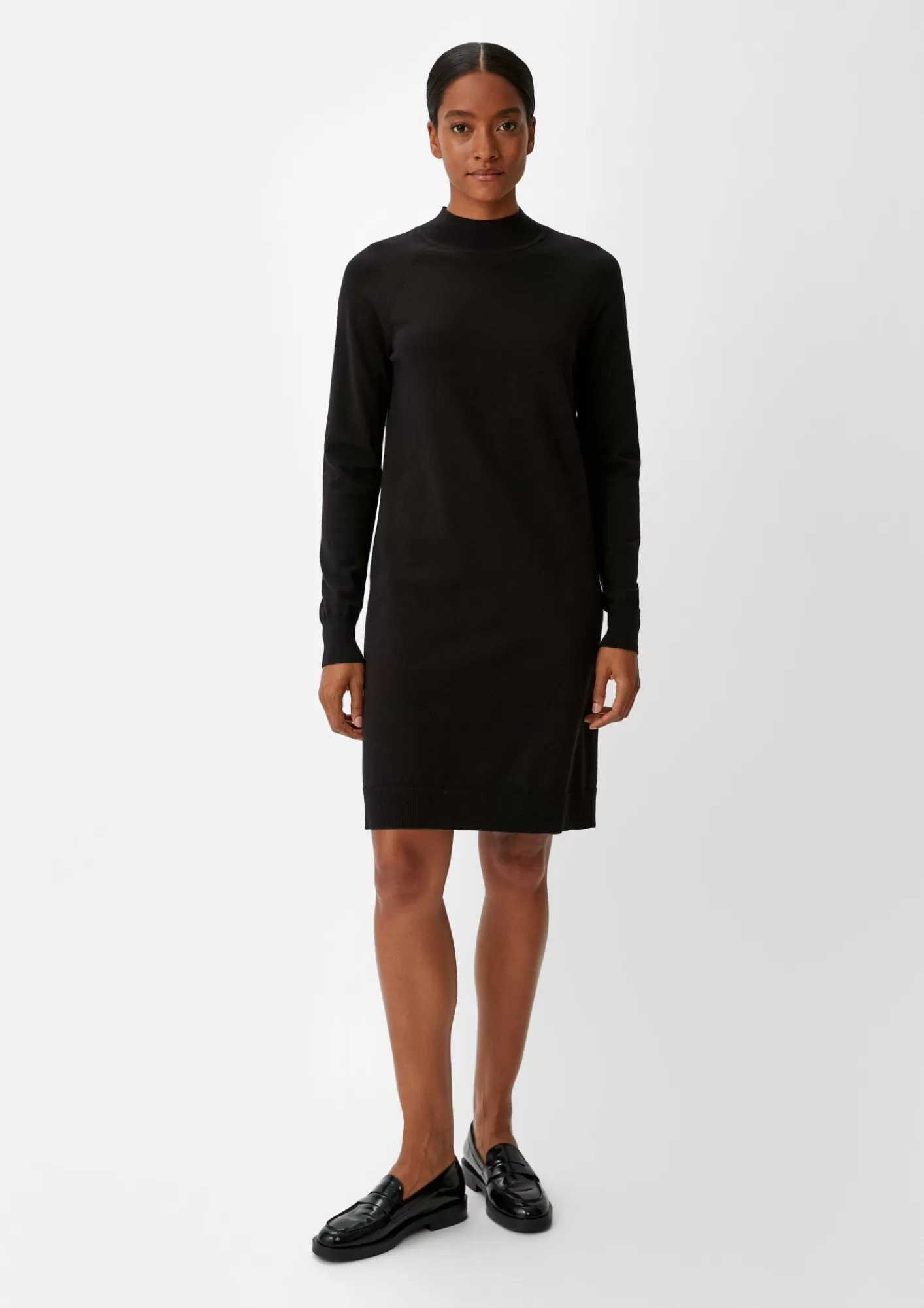 Outlet Comma Strickkleid Aus Viskosemix