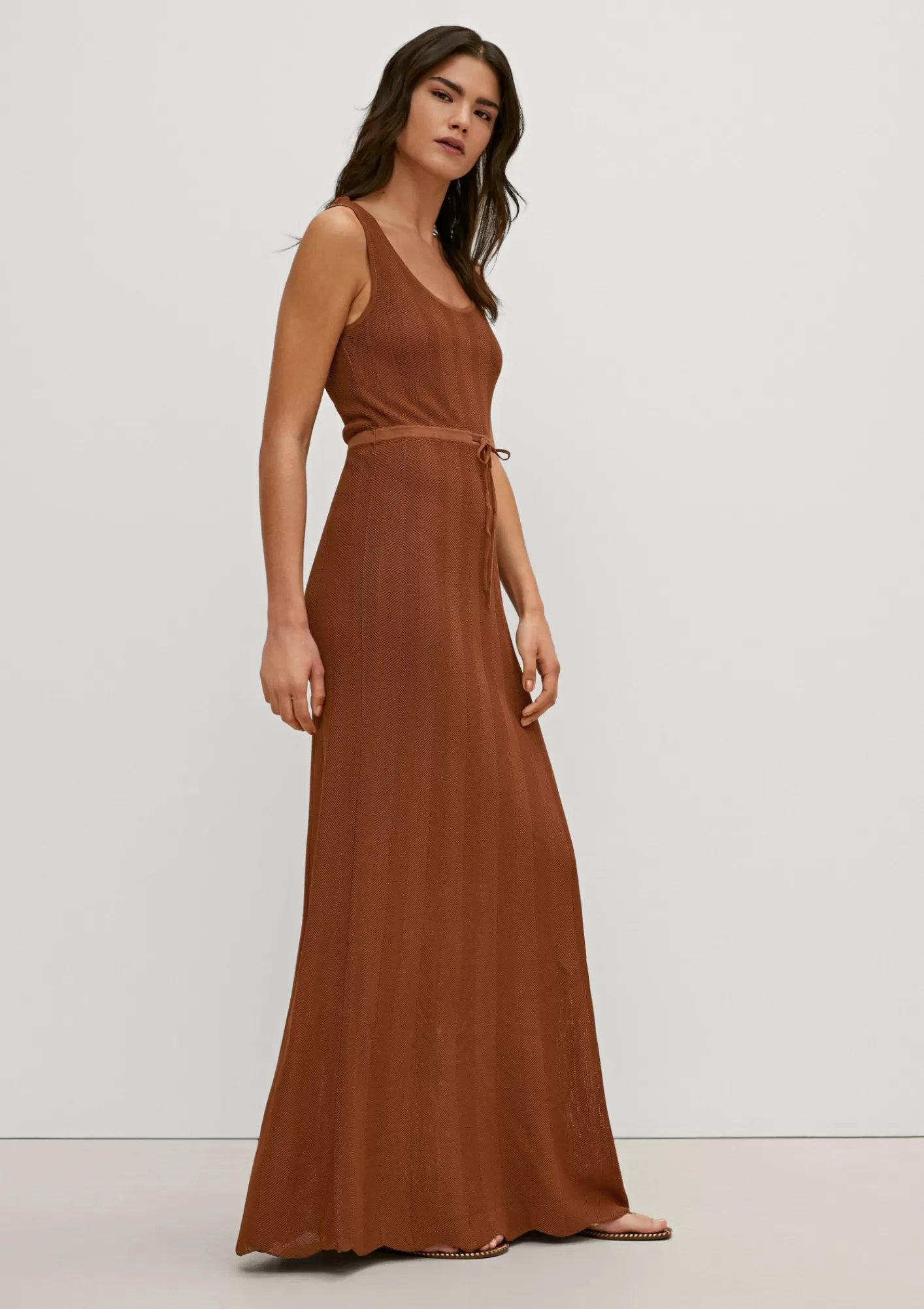 Cheap Comma Strickkleid Mit Ajourmuster