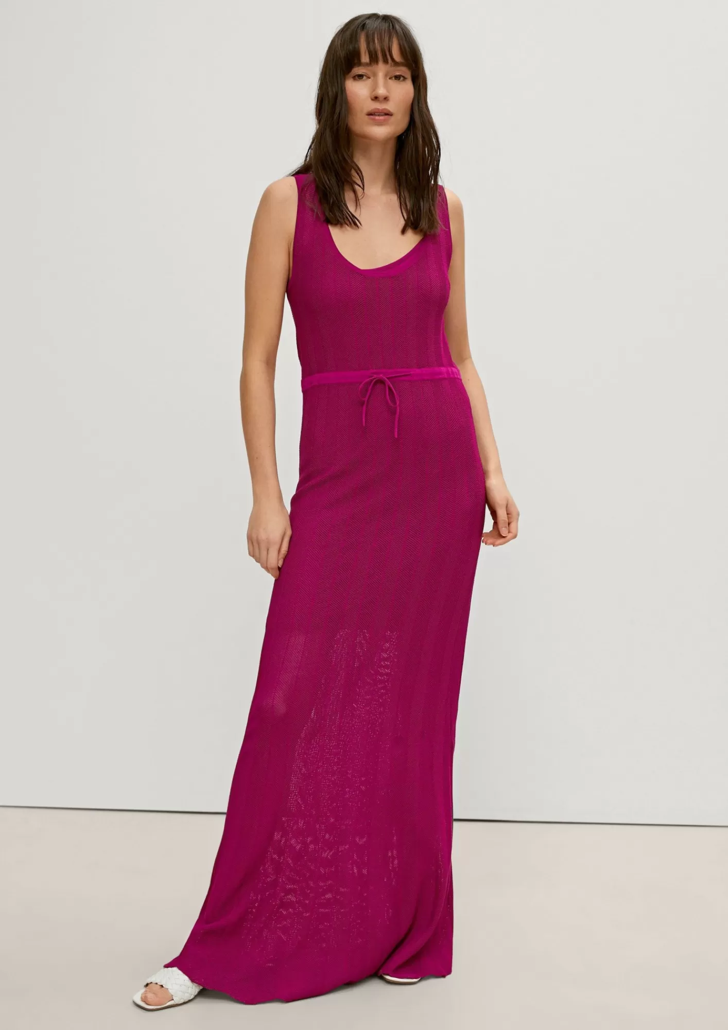 Shop Comma Strickkleid Mit Ajourmuster