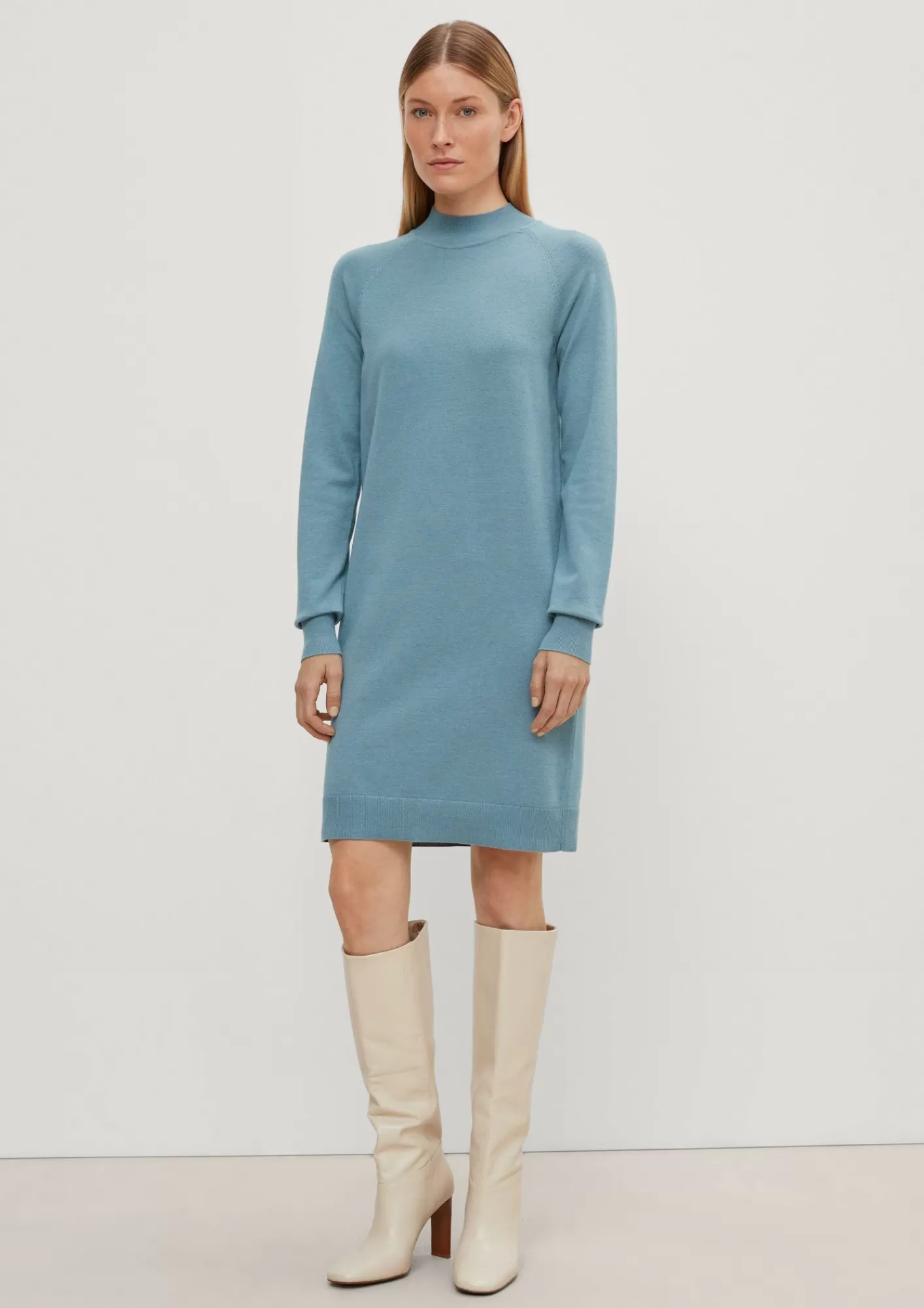 Cheap Comma Strickkleid Mit Ripp-Details