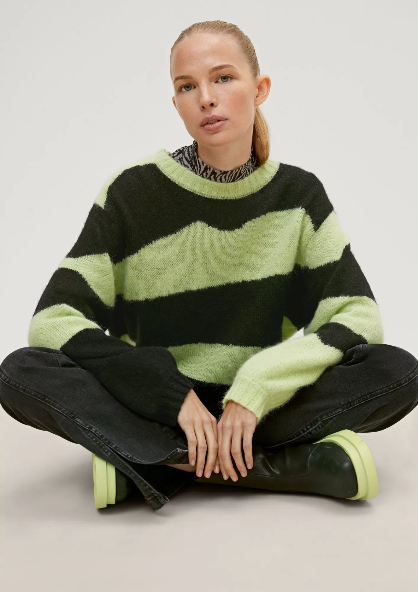 Best Comma Strickpullover Mit Alpakawolle