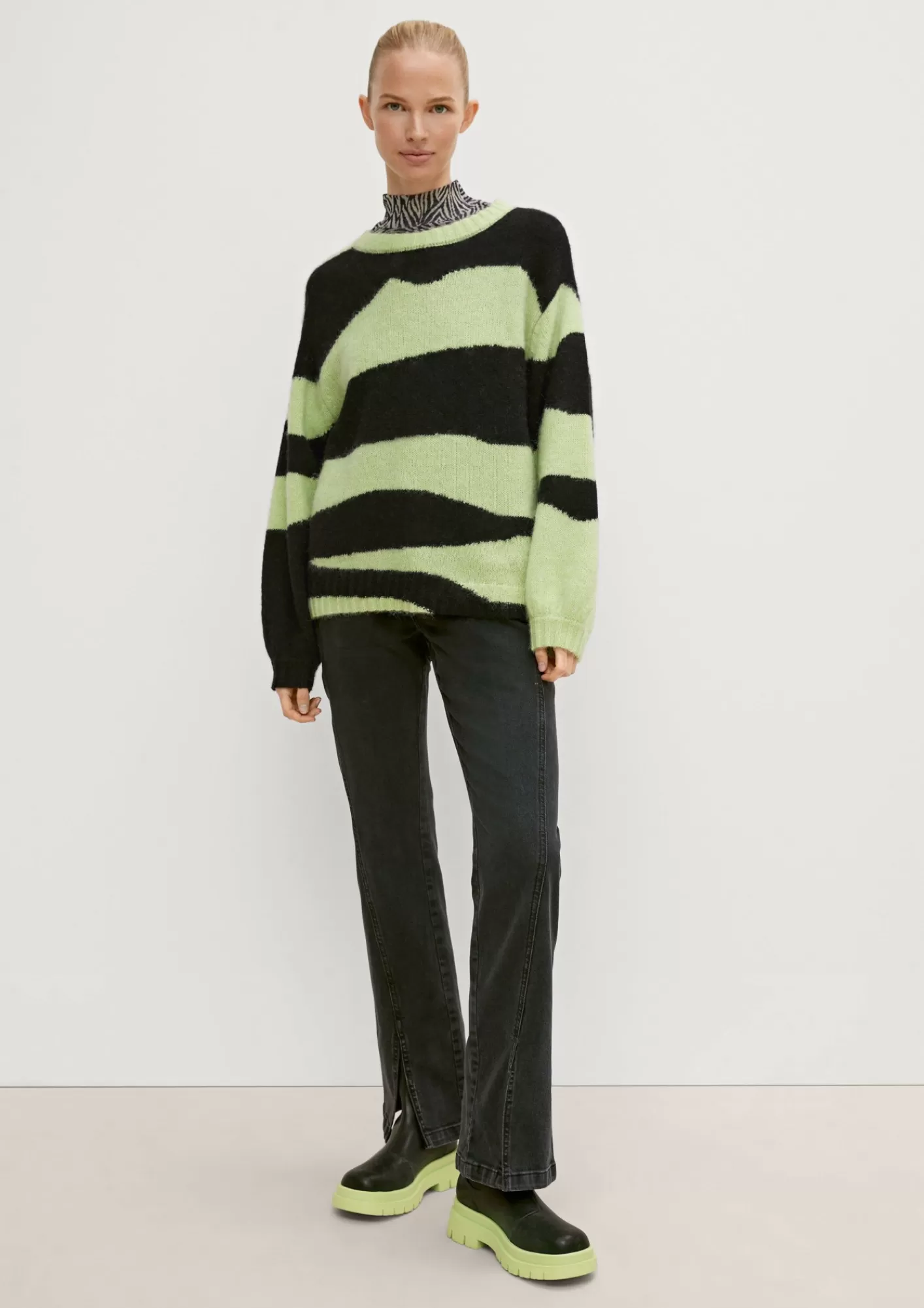 Best Comma Strickpullover Mit Alpakawolle