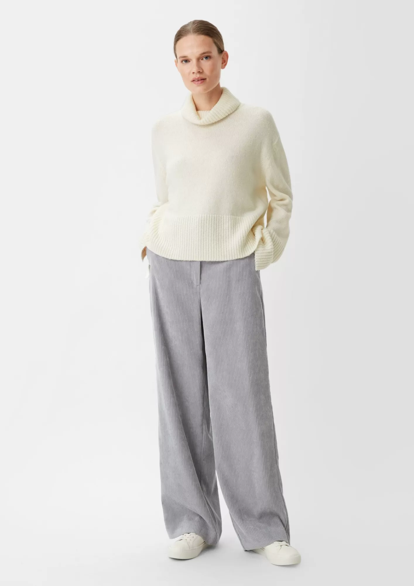 Best Comma Strickpullover Mit Breiter Rippblende