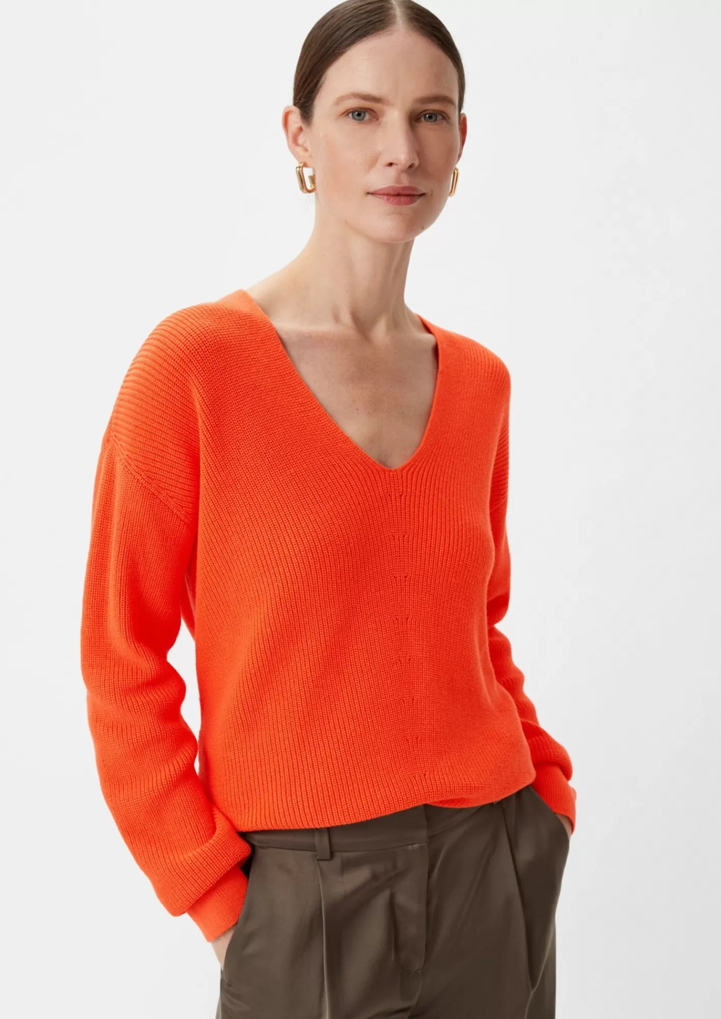 Shop Comma Strickpullover Mit Muster-Detail