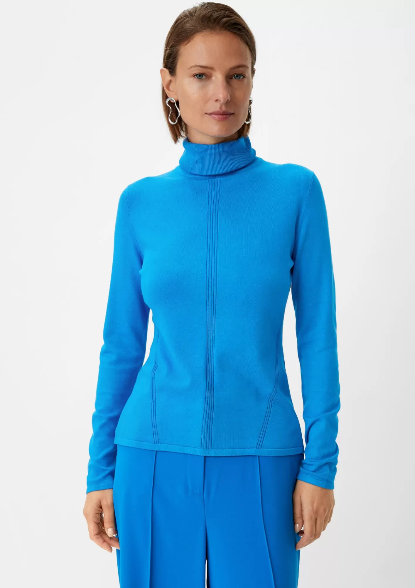 Store Comma Strickpullover Mit Rippdetail
