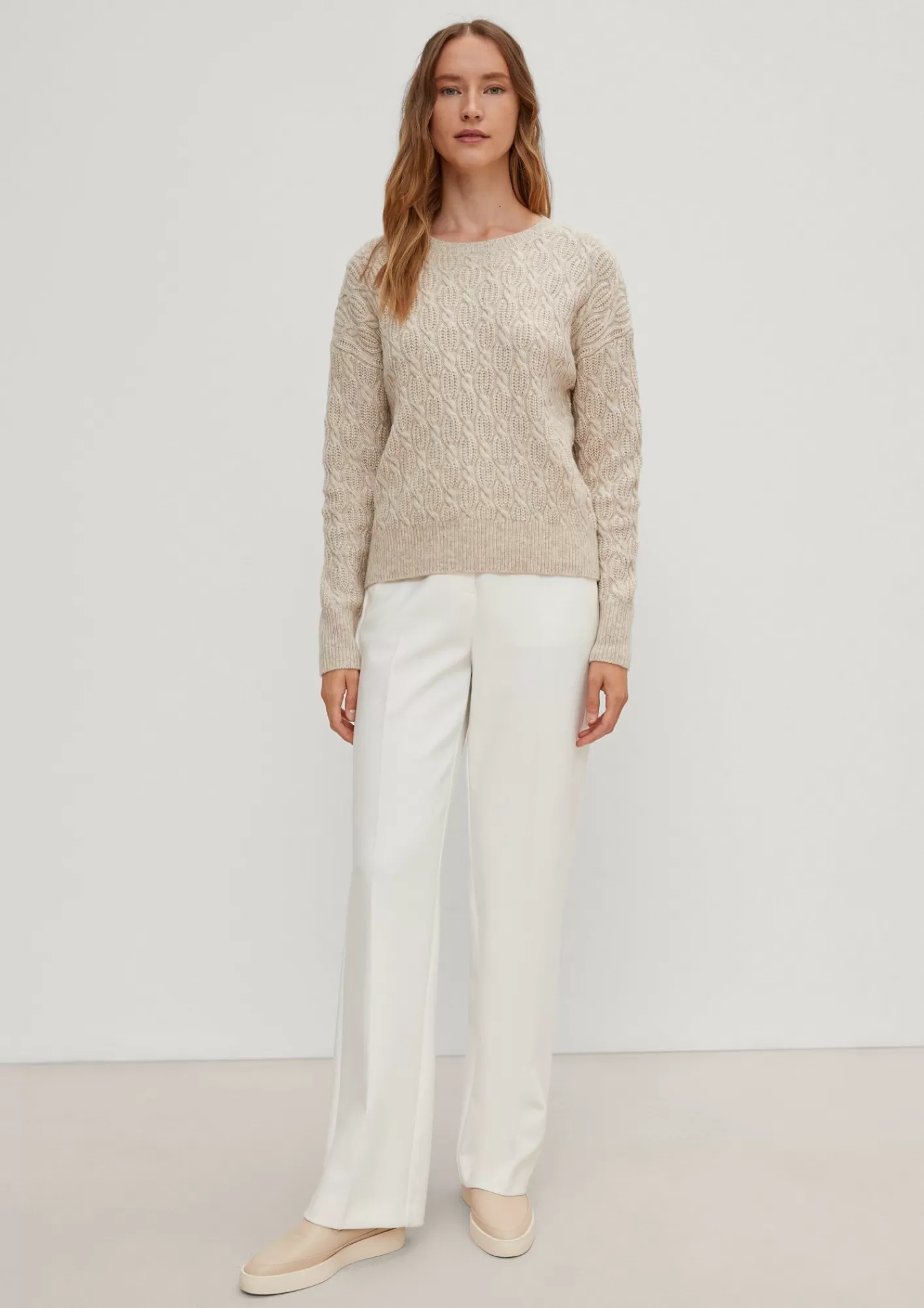 Shop Comma Strickpullover Mit Zopfmuster