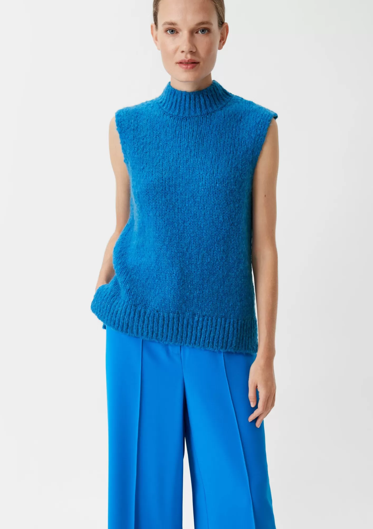 Shop Comma Strickpullunder Aus Alpakamix