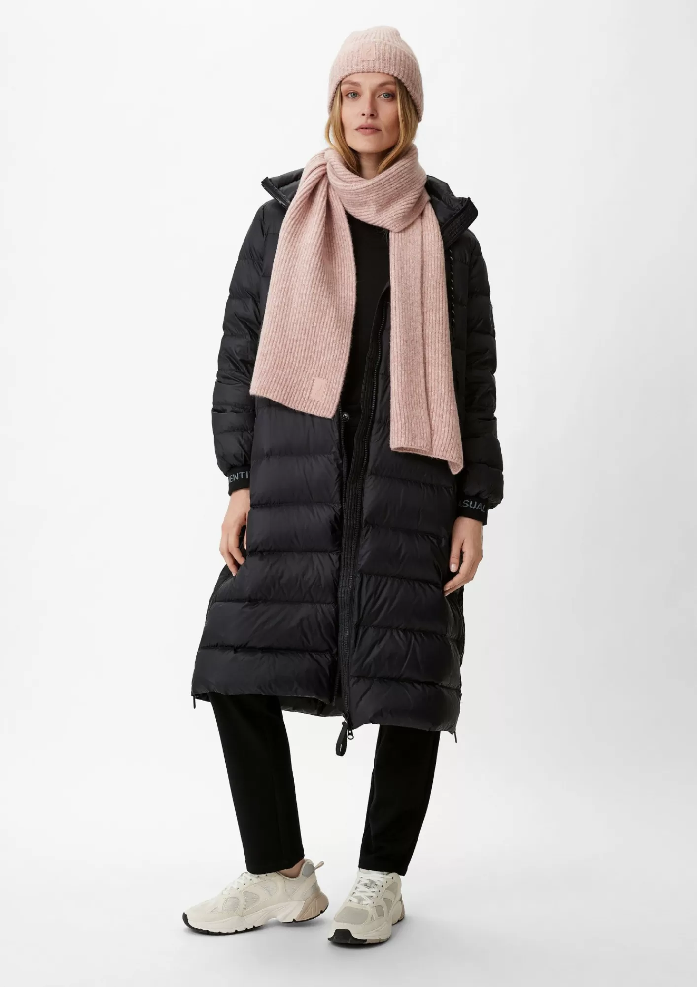 Fashion Comma Strickschal Mit Wollanteil