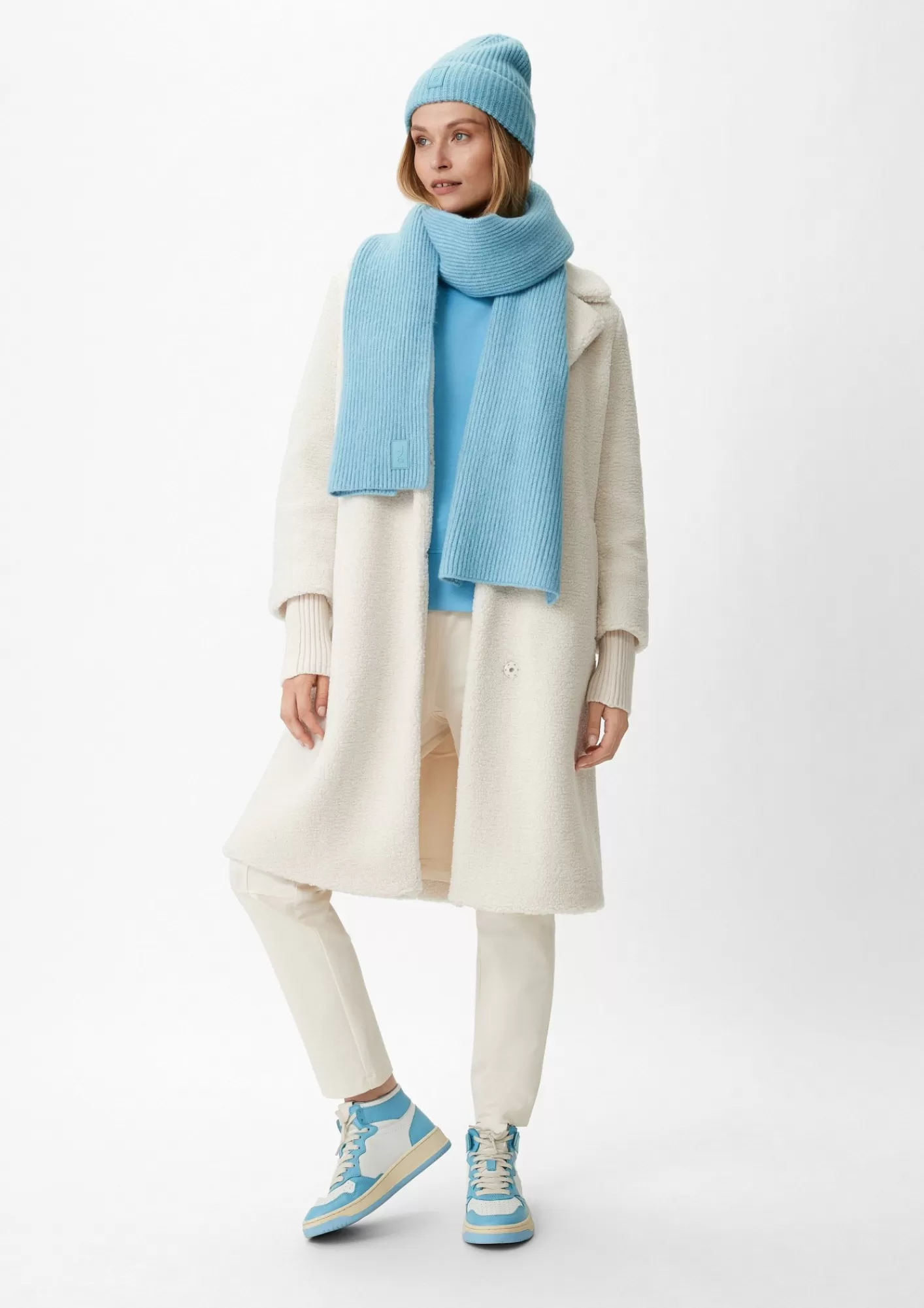 Clearance Comma Strickschal Mit Wollanteil