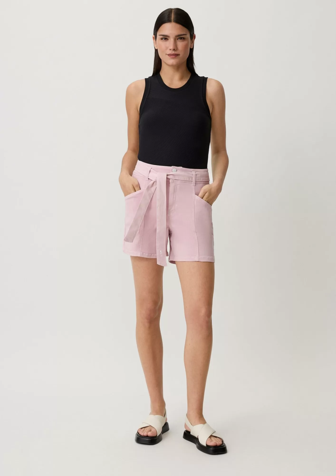 Outlet Comma Stricktop Aus Baumwollstretch