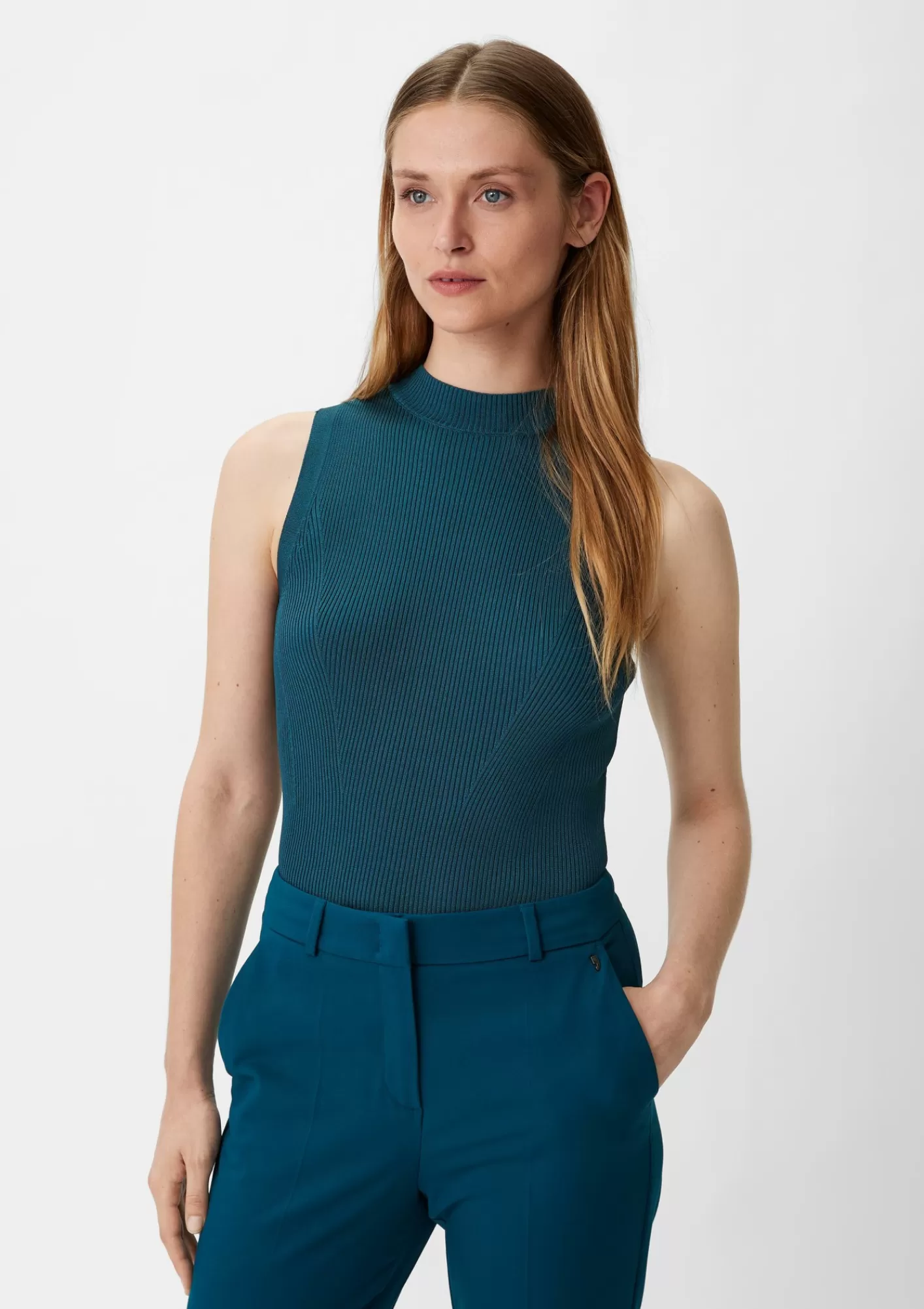 Best Sale Comma Stricktop Mit Rippstruktur