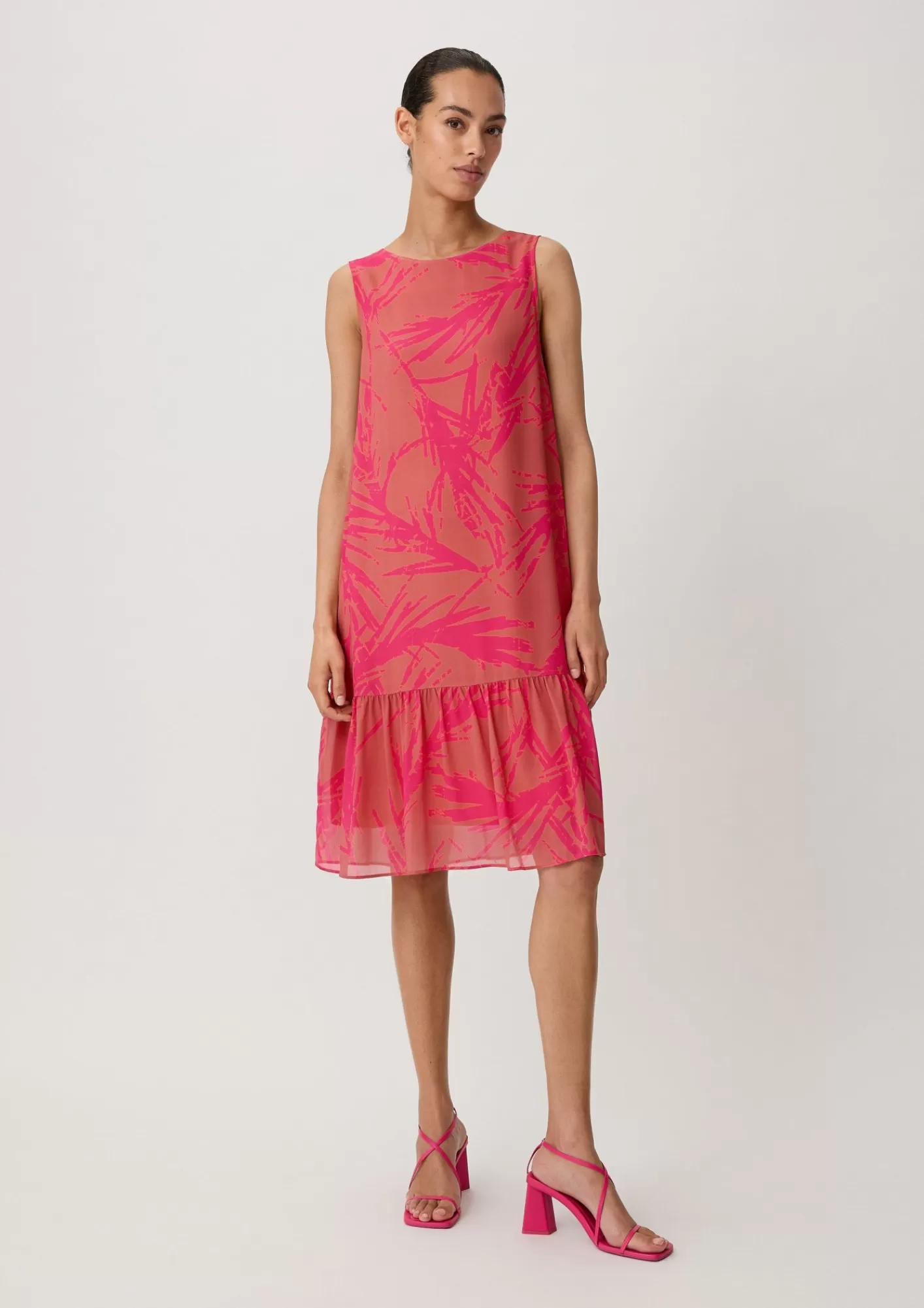 Clearance Comma Stufenkleid Aus Chiffon