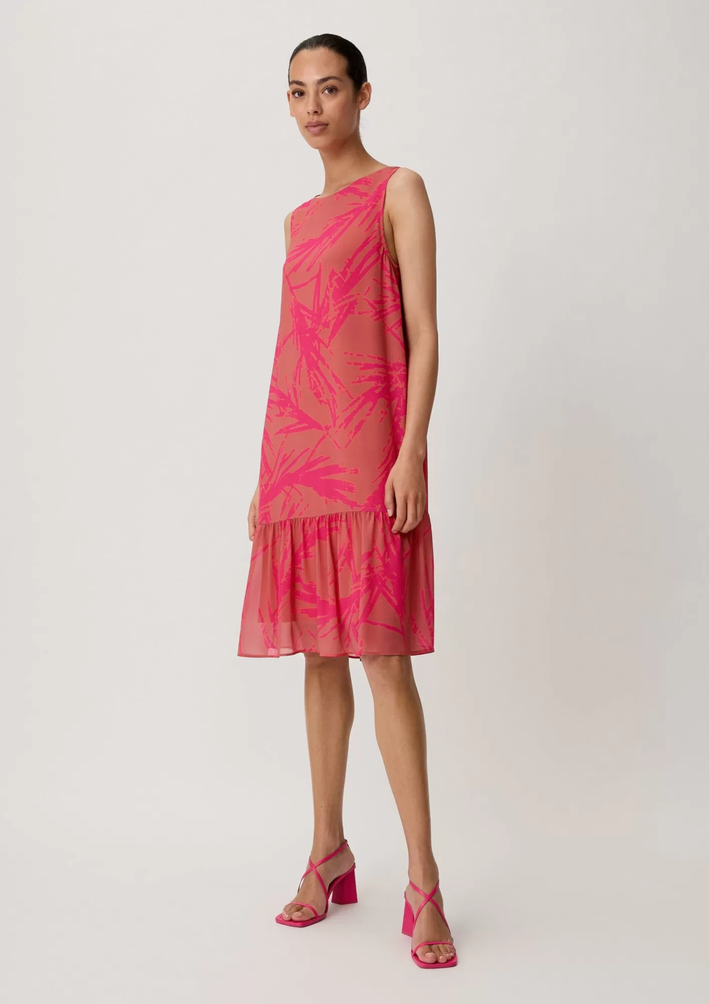 Clearance Comma Stufenkleid Aus Chiffon