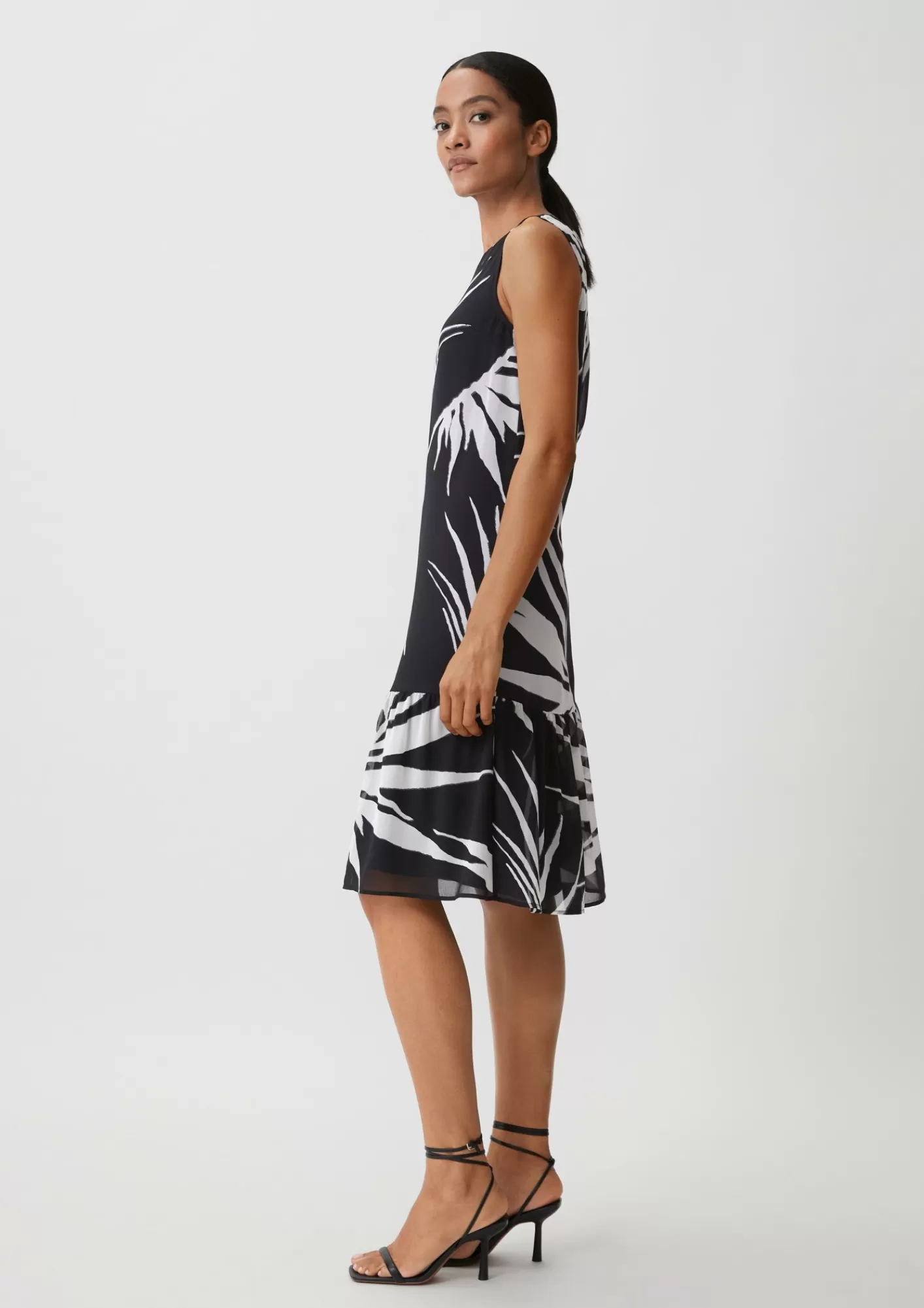 Best Comma Stufenkleid Aus Chiffon