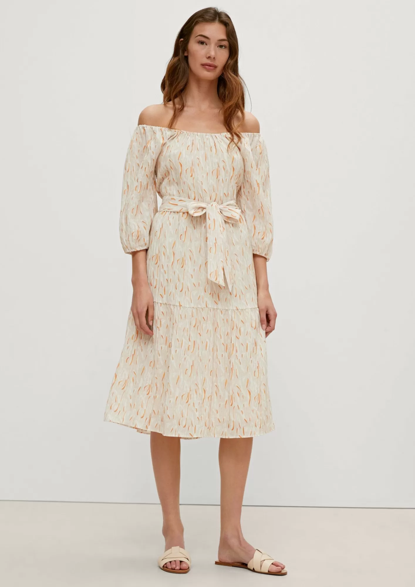 Best Sale Comma Stufenkleid Mit Allover-Muster