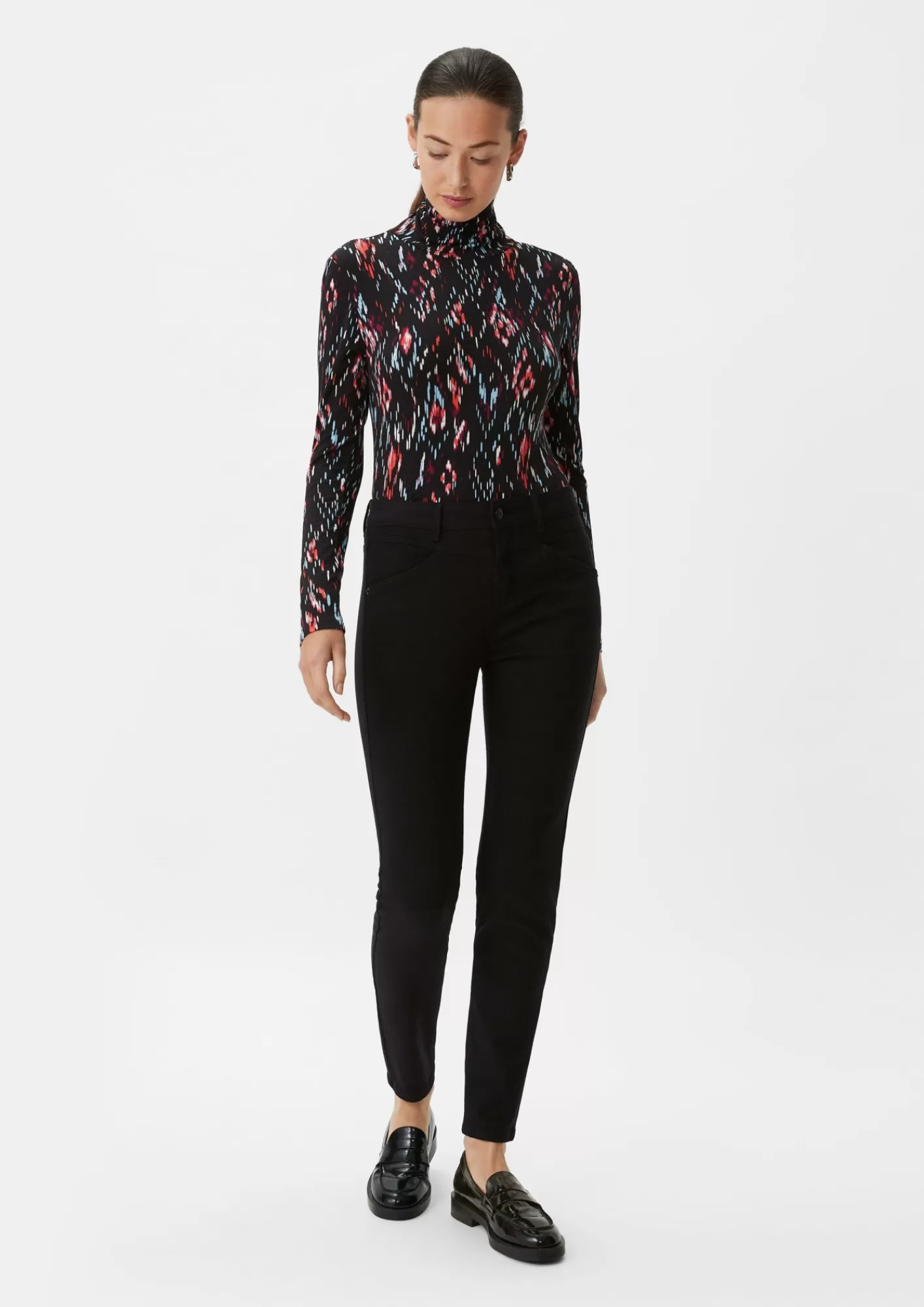 Store Comma Super Skinny: Coloured Denim Aus Lyocellmix