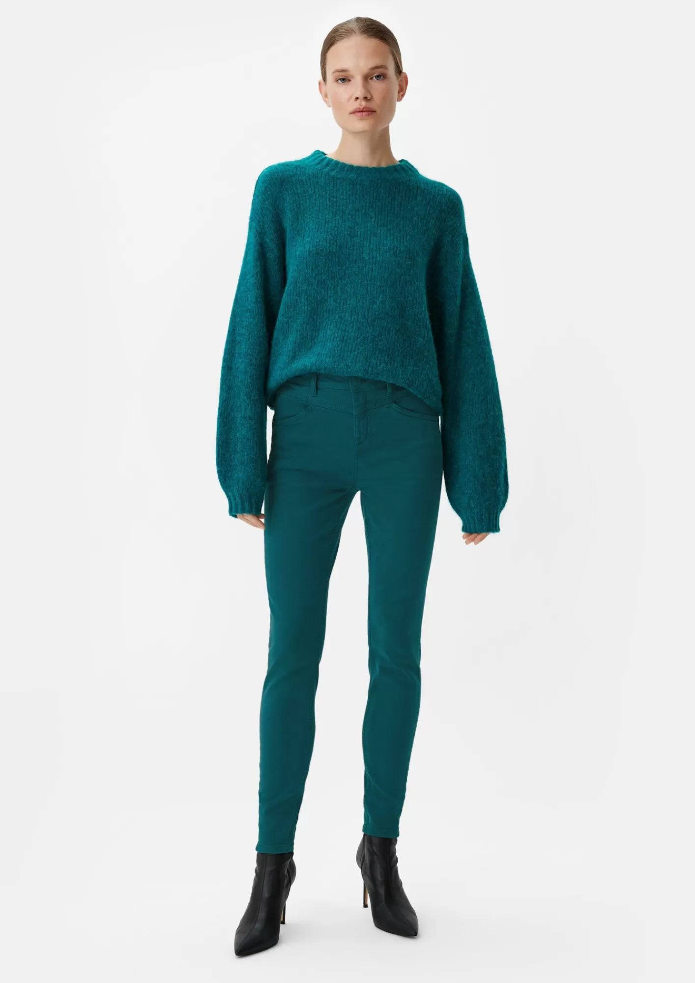 Best Sale Comma Super Skinny: Twillhose Aus Baumwollmix